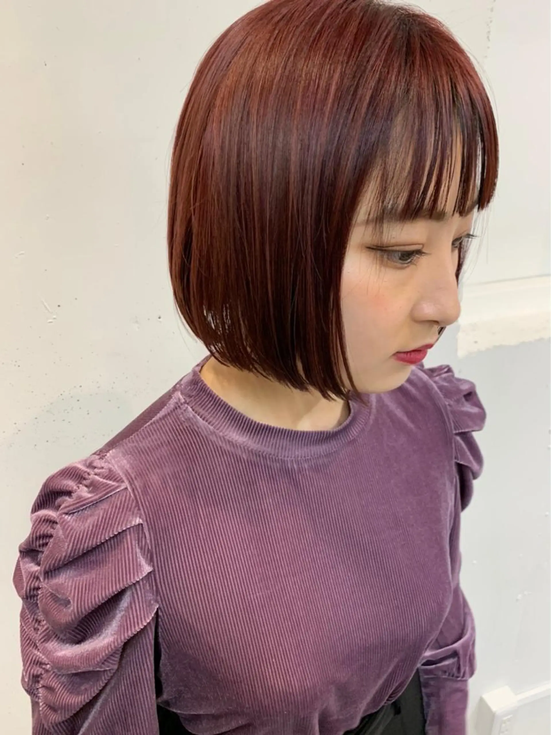 ミディアム ボブ カット A/LEE所属・久保田 千尋のヘアスタイル