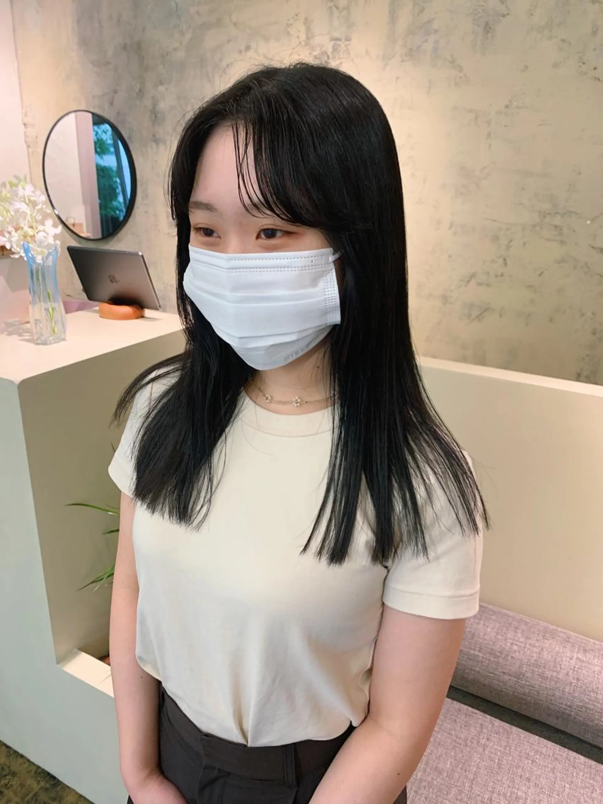 セミロング カラー yupi🐈‍⬛ レイヤー/パーマのヘアスタイル