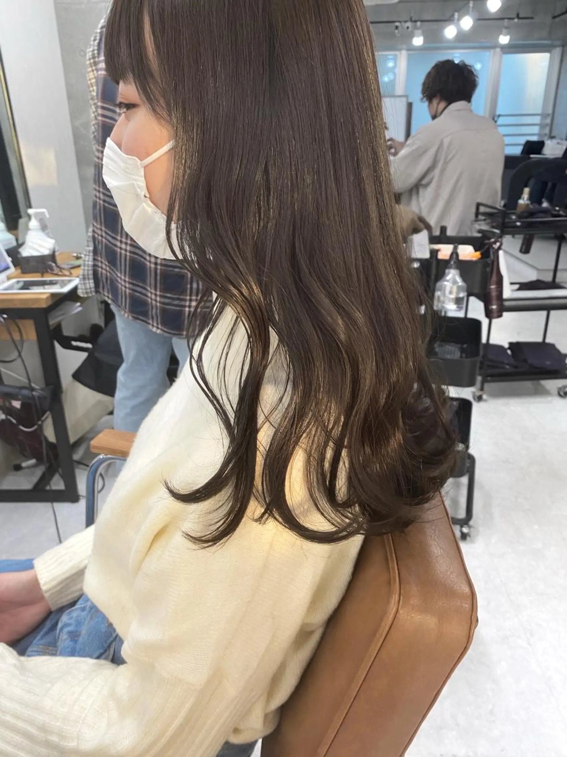 ロング カラー ヘアアレンジ カット ヘアカラー トリートメント 🌷FUKA🌷 まろやかハイトーンのヘアスタイル