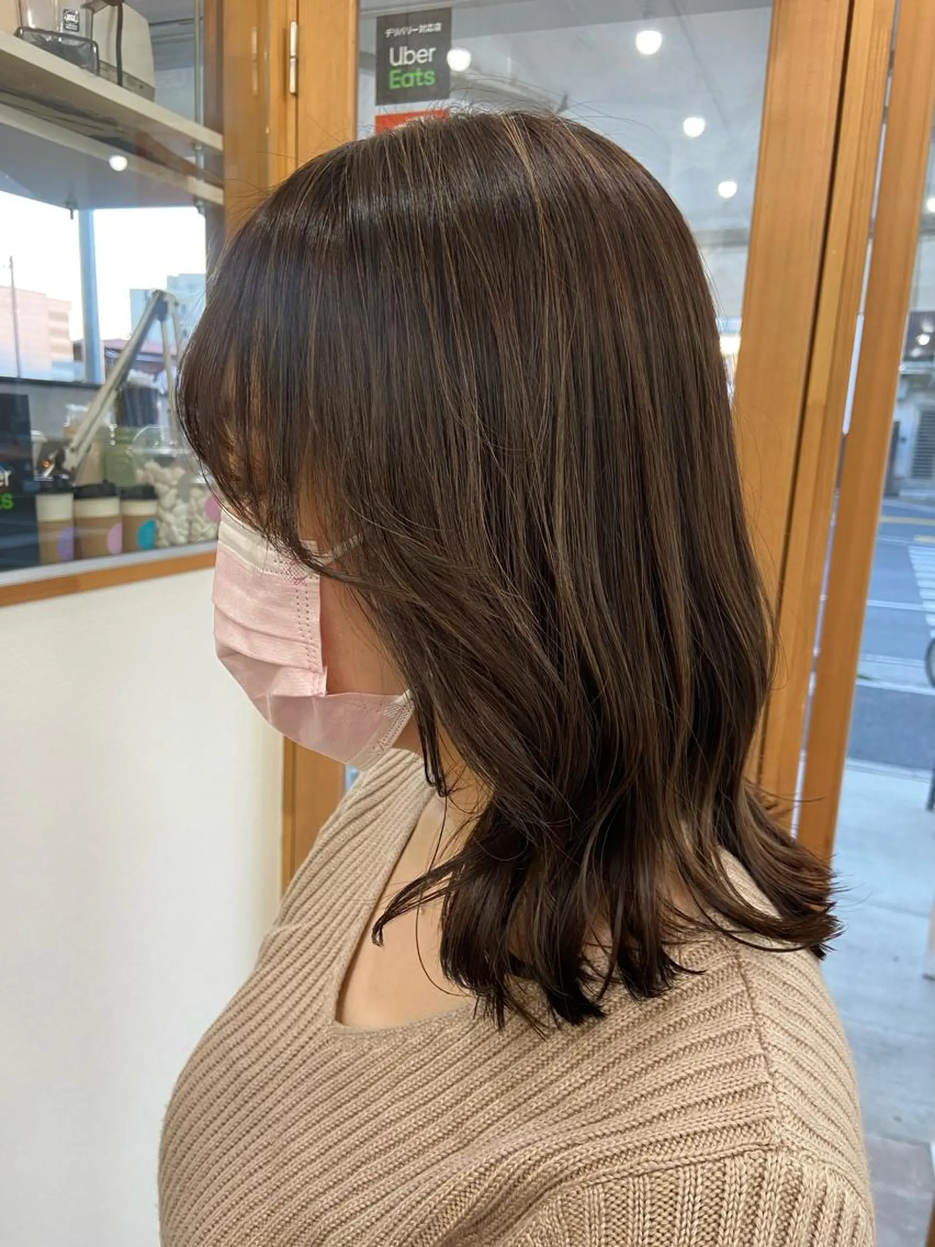 ミディアム カット ヘアカラー トリートメント SUNC🍀大熊 花奈絵🍀のヘアスタイル