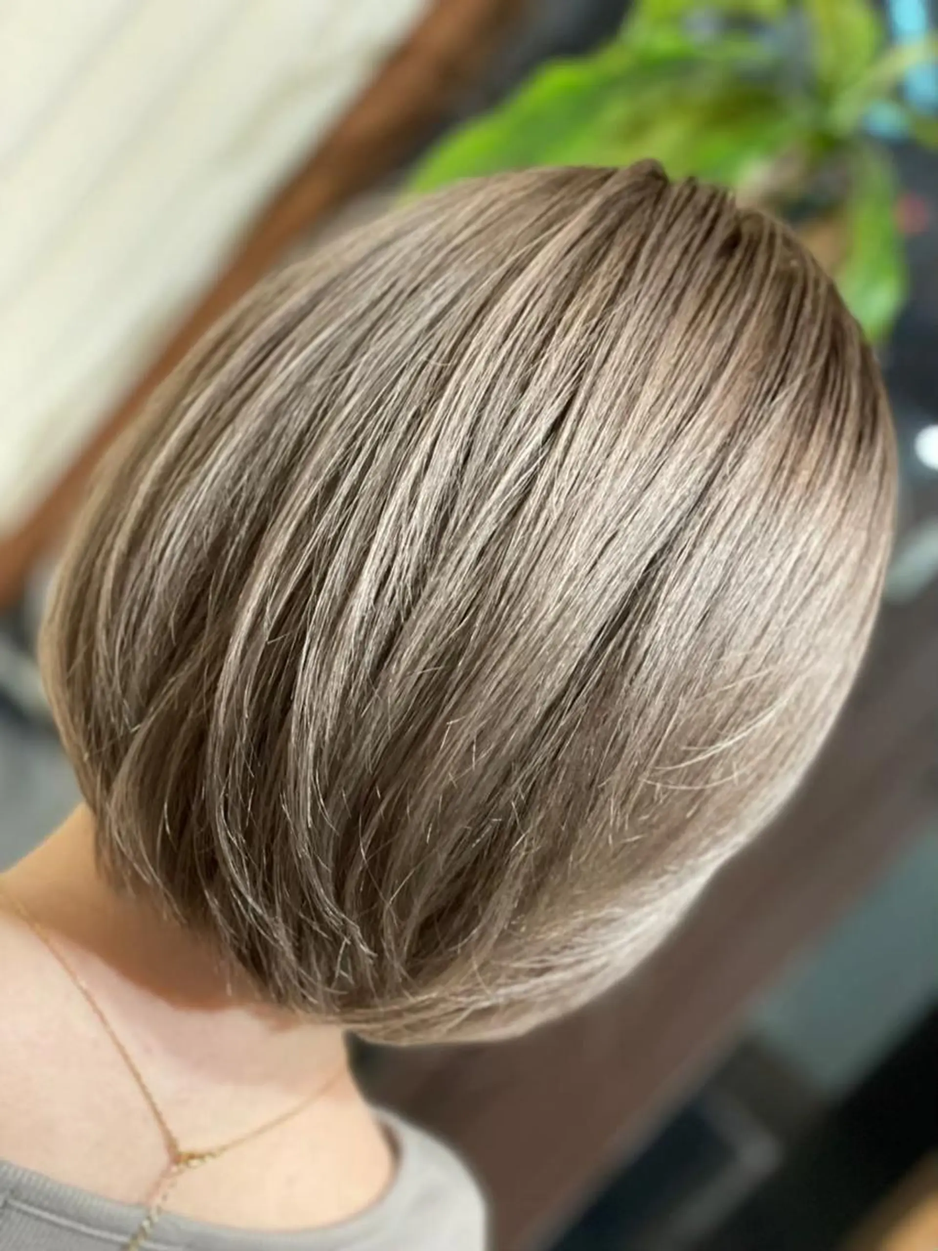 ミディアム パーマ 縮毛矯正しかしない人 栄 矢場町 服部飛鳥のヘアスタイル