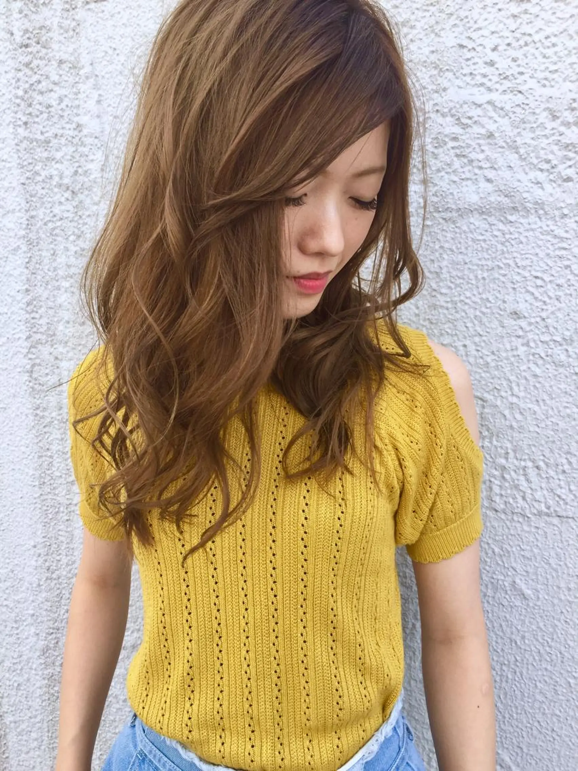ロング カラー ヘアアレンジ アッシュ ミント Hair＆ＭakeEPIC所属・hair &make EPICRUMIのヘアスタイル