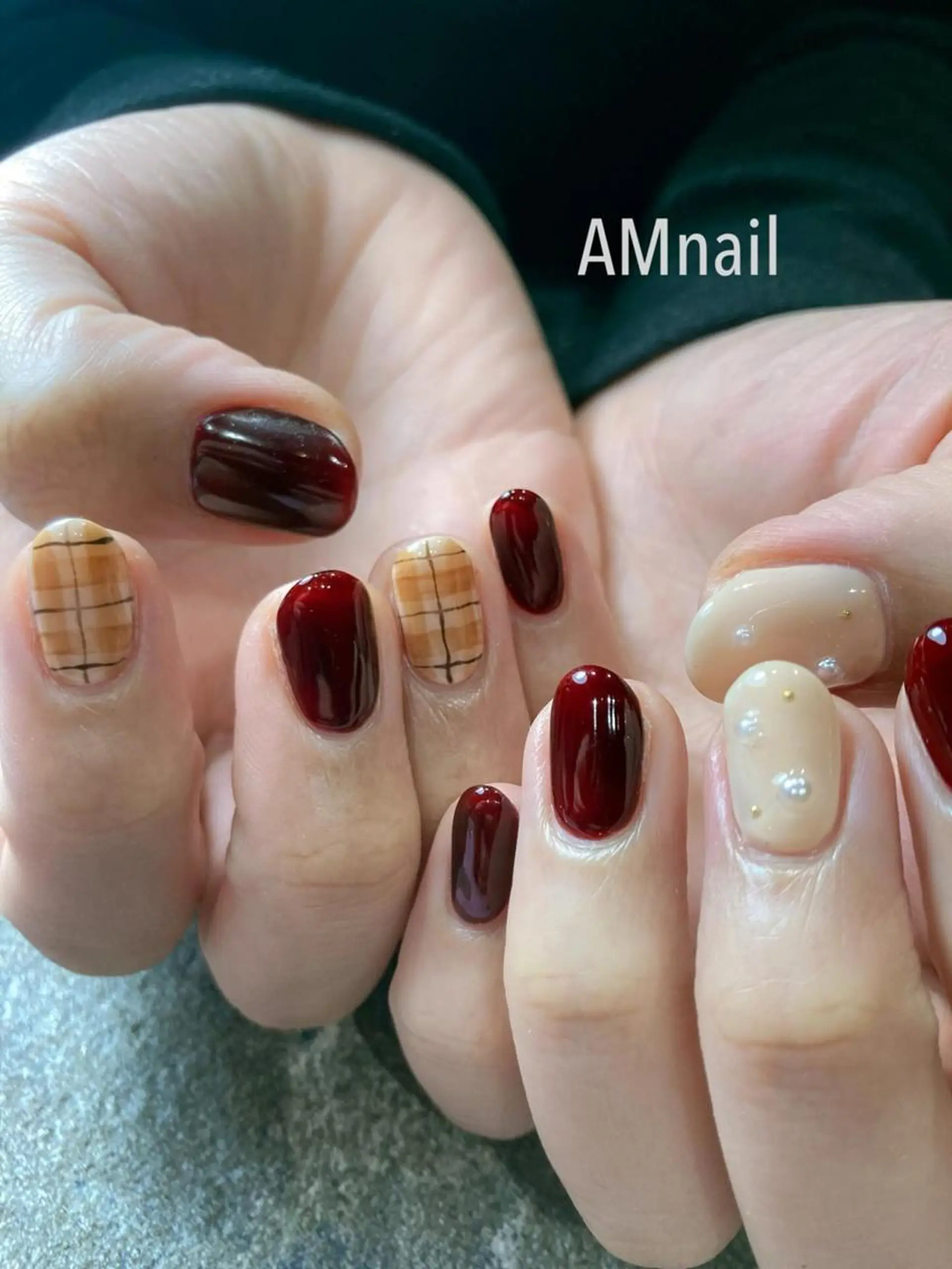 ネイル アートネイル 持ち込み ハンドネイル Am:nail 柏 SUE（スゥ）のネイルデザイン