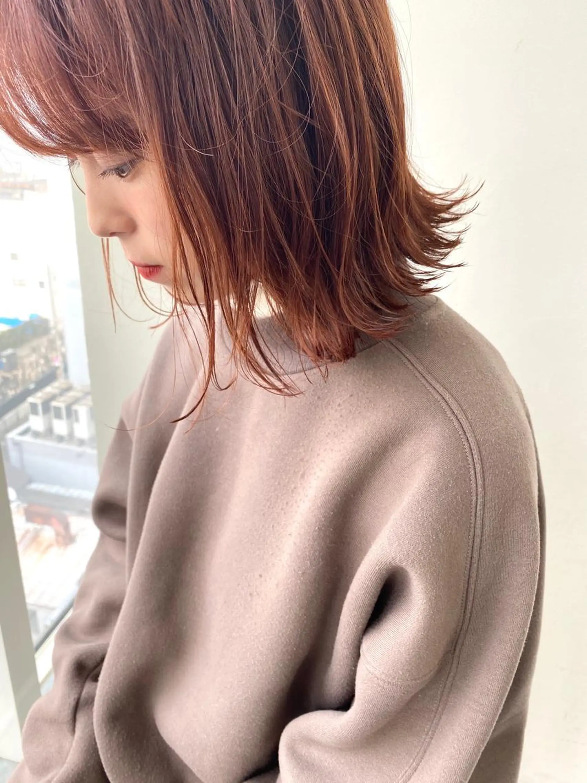 ミディアム カット ヘアカラー トリートメント 小澤大輔 YOLO hairのヘアスタイル