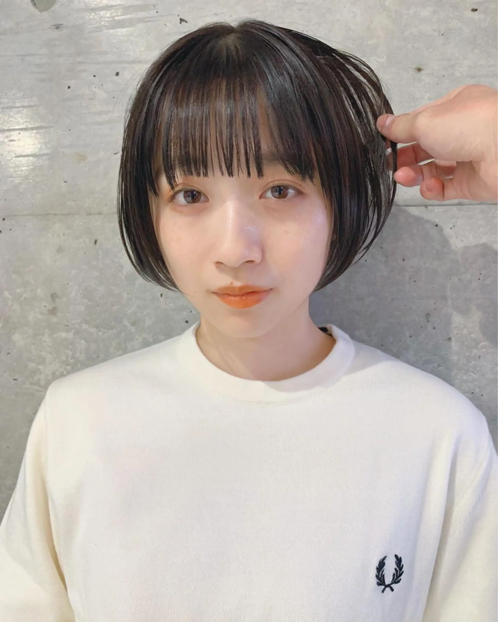 ショート カラー ボブパーマコテ巻き風 パーマNo1深江秀平のヘアスタイル