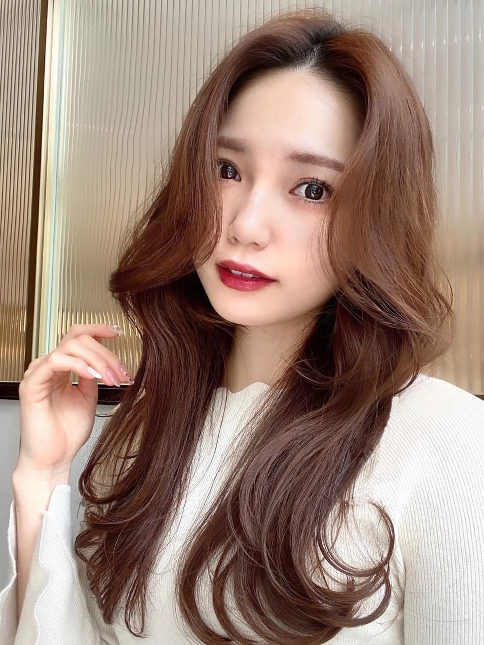 ロング くびれヘア 韓国風ヘア 韓国ヘア🇰🇷髪質 改善たけるのヘアスタイル