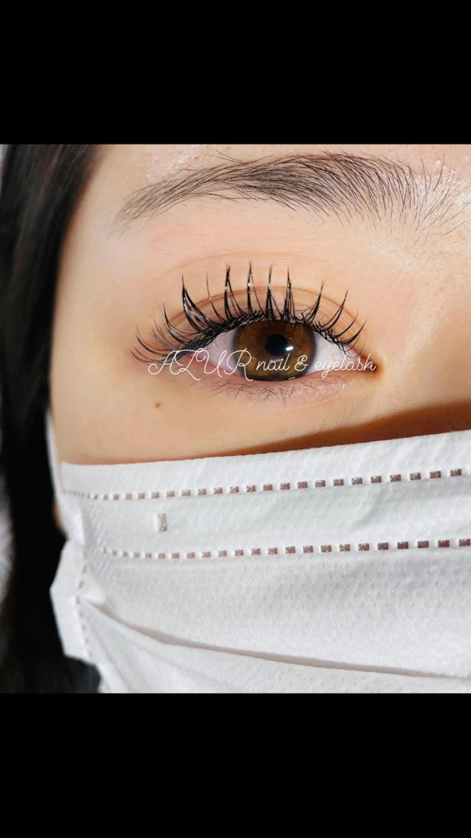 マツエク・マツパ 付け放題 フラットラッシュ AZUR N&eyelashのネイルデザイン