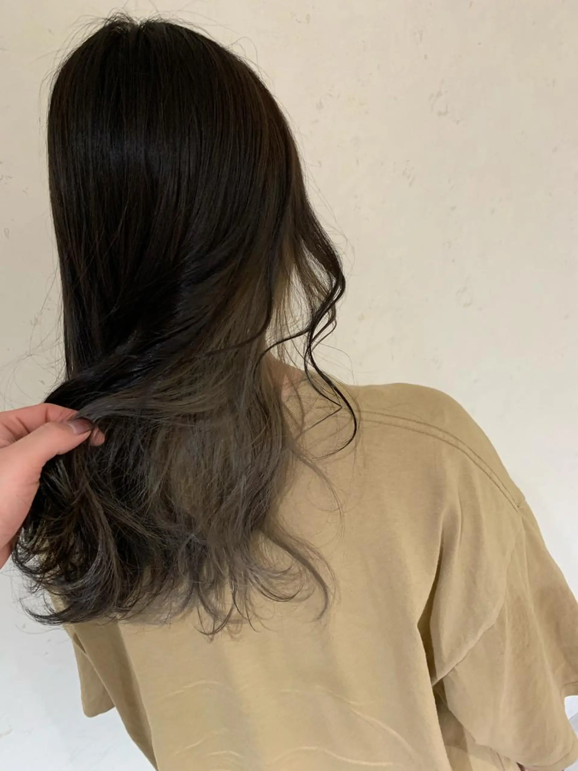 ロング カラー 小島嵩人 縮毛矯正 髪質改善のヘアスタイル