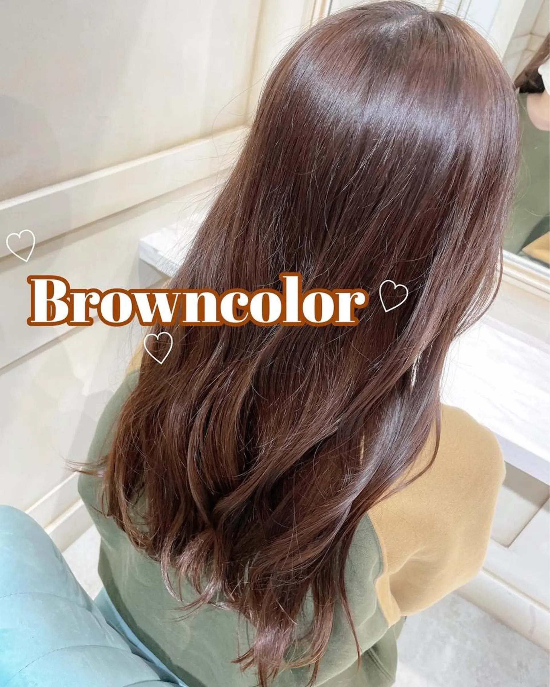 ロング カラー 🌷ピンク/韓国風 暖色カラー ゆい🌷のヘアスタイル