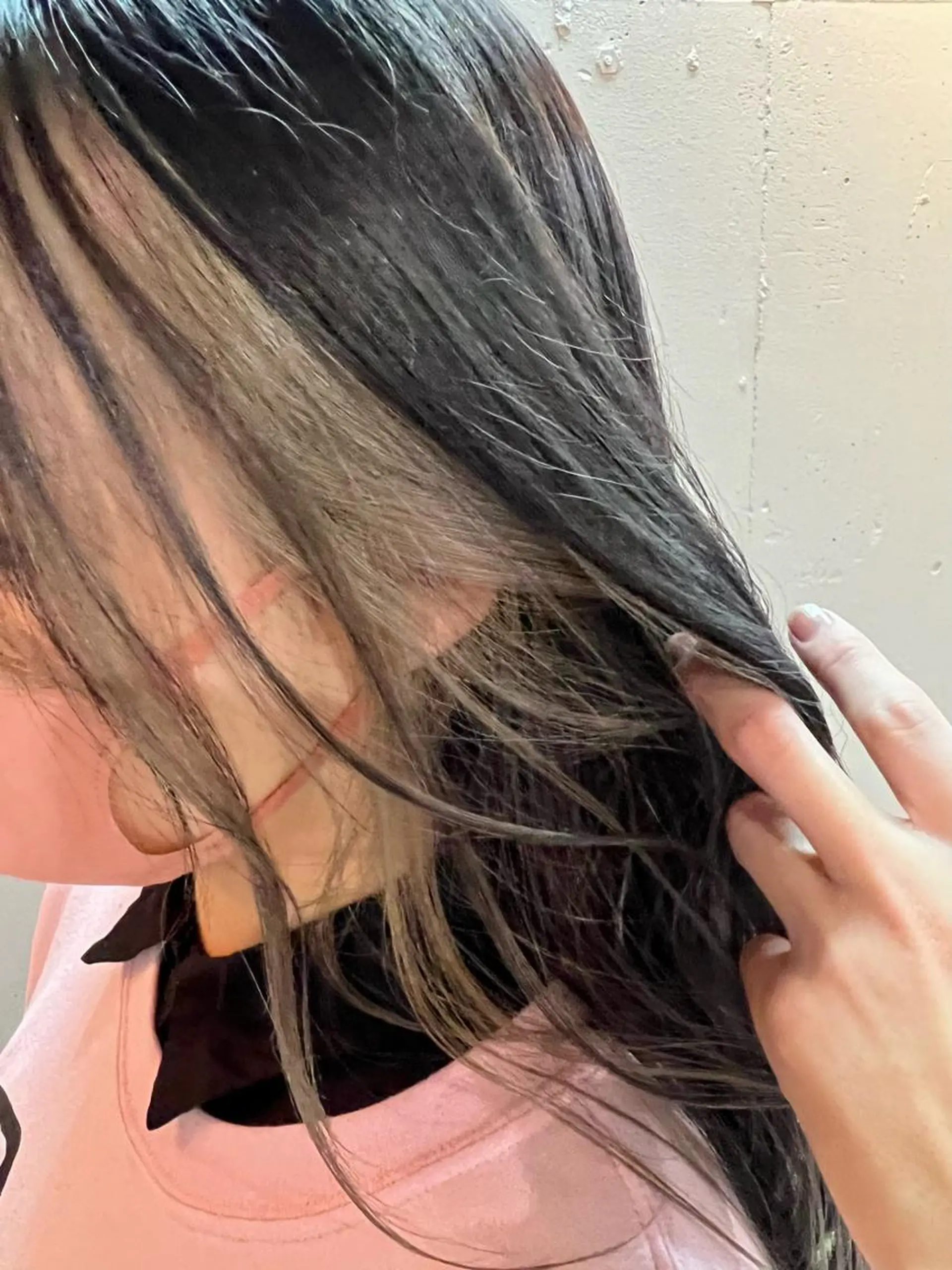 セミロング カラー ミストバング ベージュカラー  フェイスフレーミング ヘアカラー トリートメント 似合わせ×美髪改善✨ Yutoのヘアスタイル