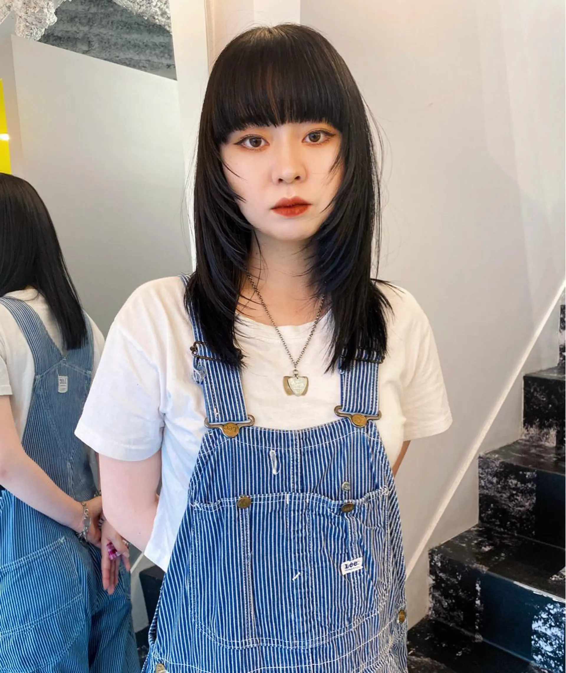 ミディアム カラー カット レイヤー/パーマ /ウルフ/nabeのヘアスタイル