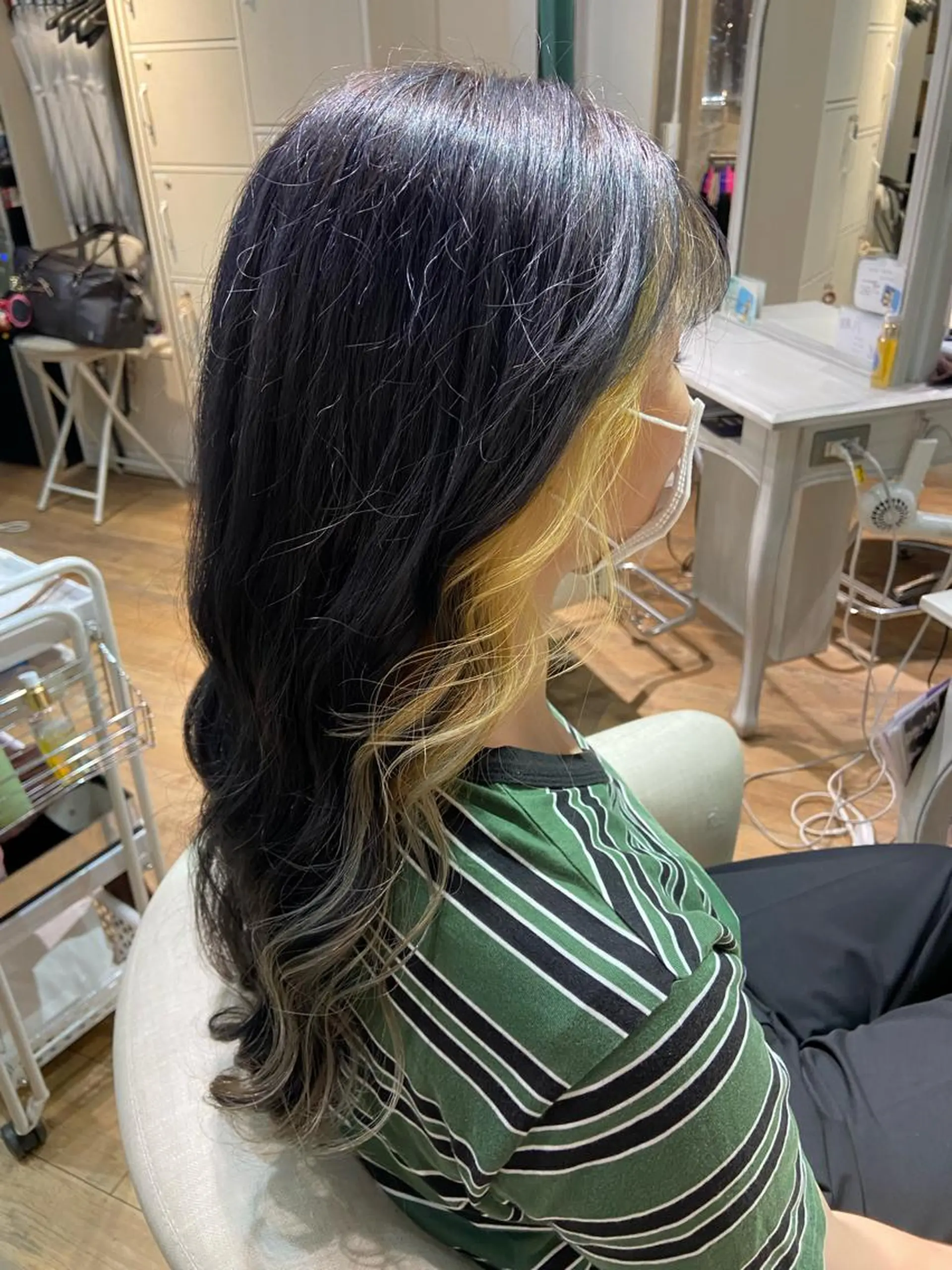 ロング カラー ヘアカラー トリートメント 🧸プルエクステ❤︎ ネイルKAO🧸のヘアスタイル