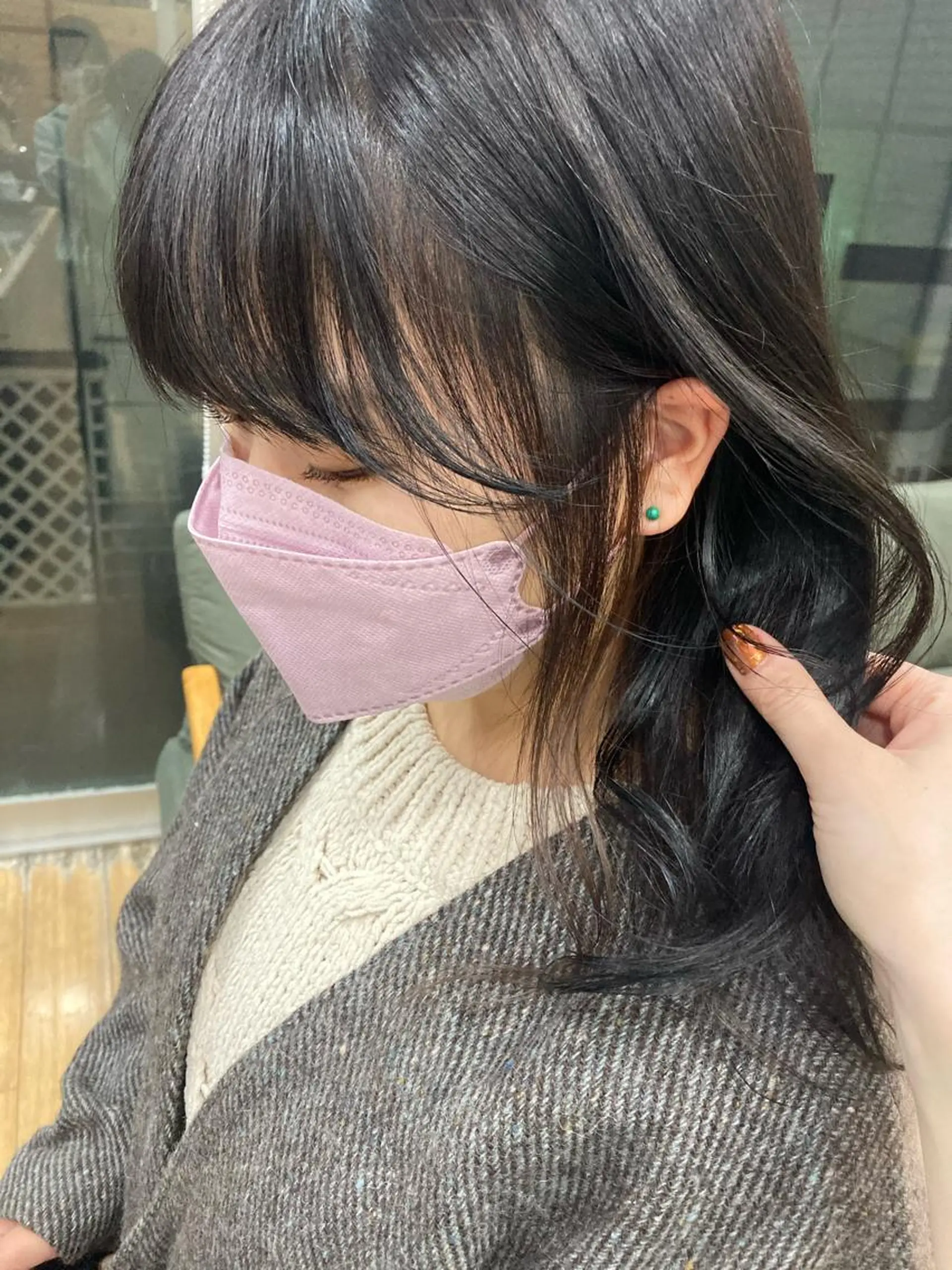 ロング カラー ヘアカラー 小池 楓のヘアスタイル