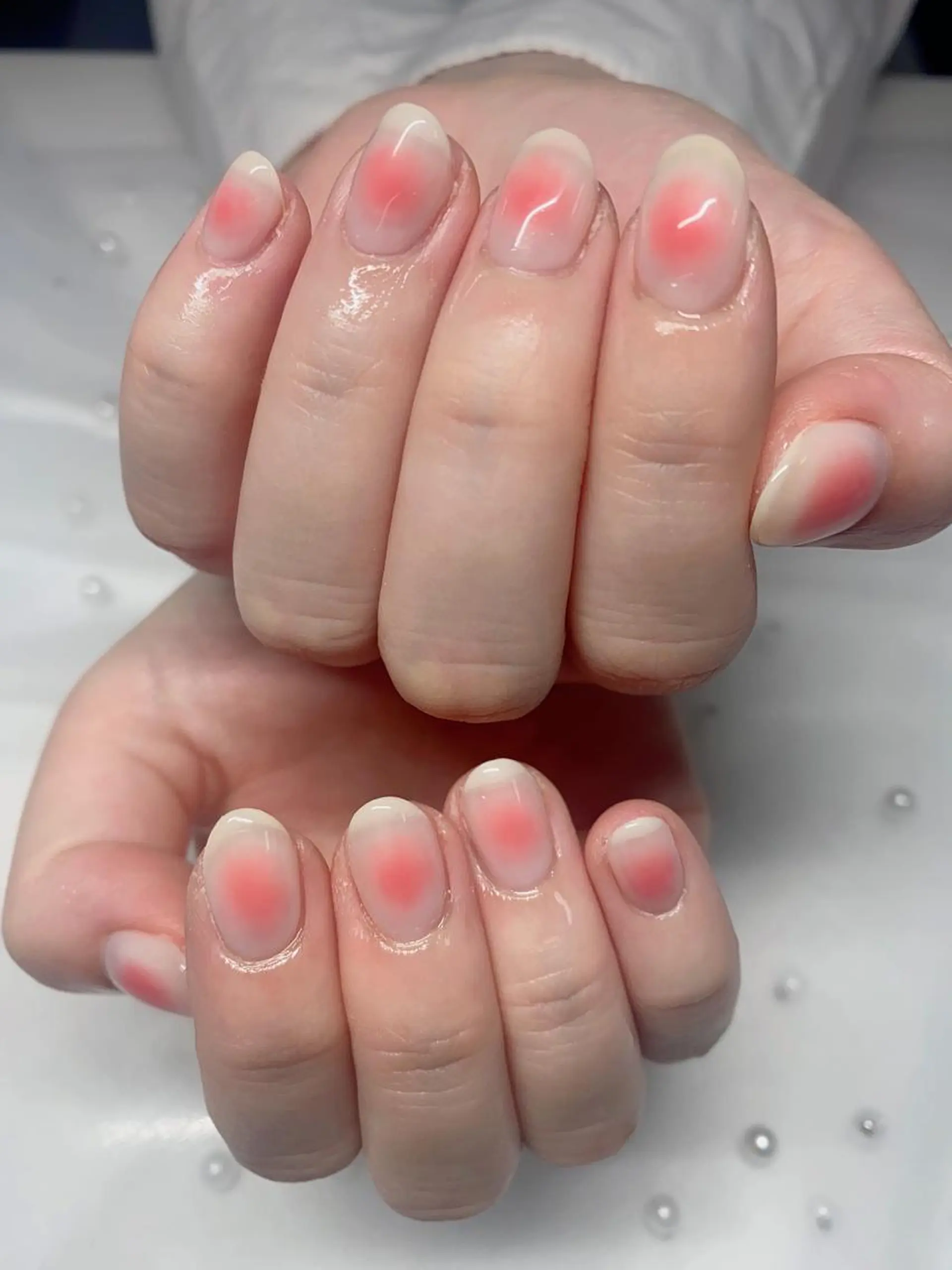 ネイル チークネイル ガーリー ハンドネイル Jasmine nailsalon所属・ジャスミン ネイルサロンのネイルデザイン