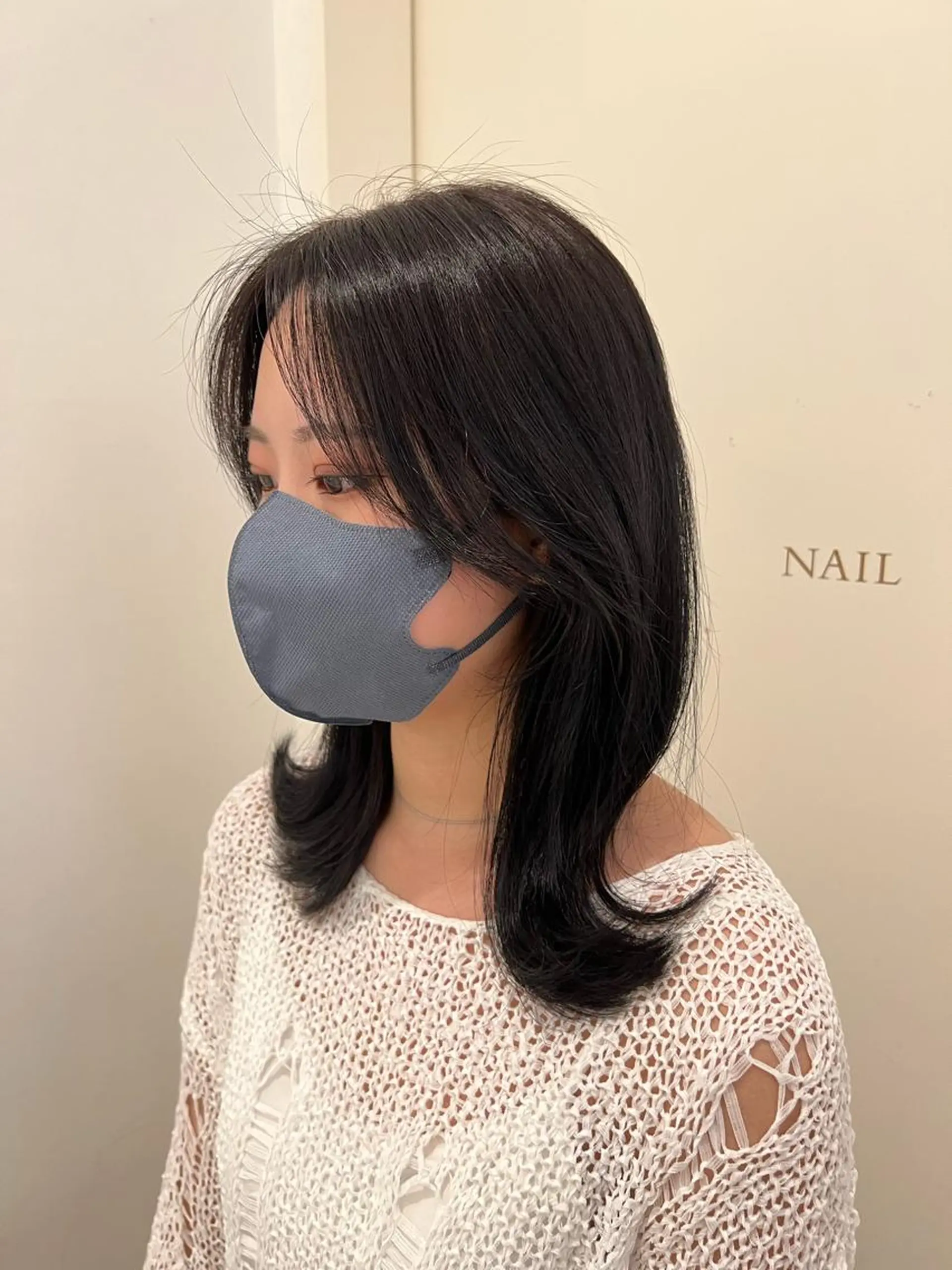 ミディアム カラー 艶カラー/髪質改善 顔まわり/内藤　輝のヘアスタイル