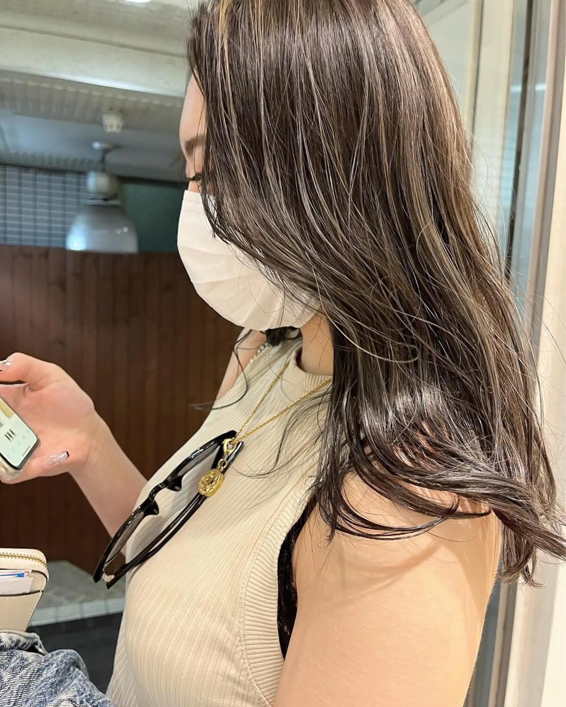 ロング カラー ヘアアレンジ カット ヘアカラー 🌷ボブ/髪質改善 ストレートのヘアスタイル