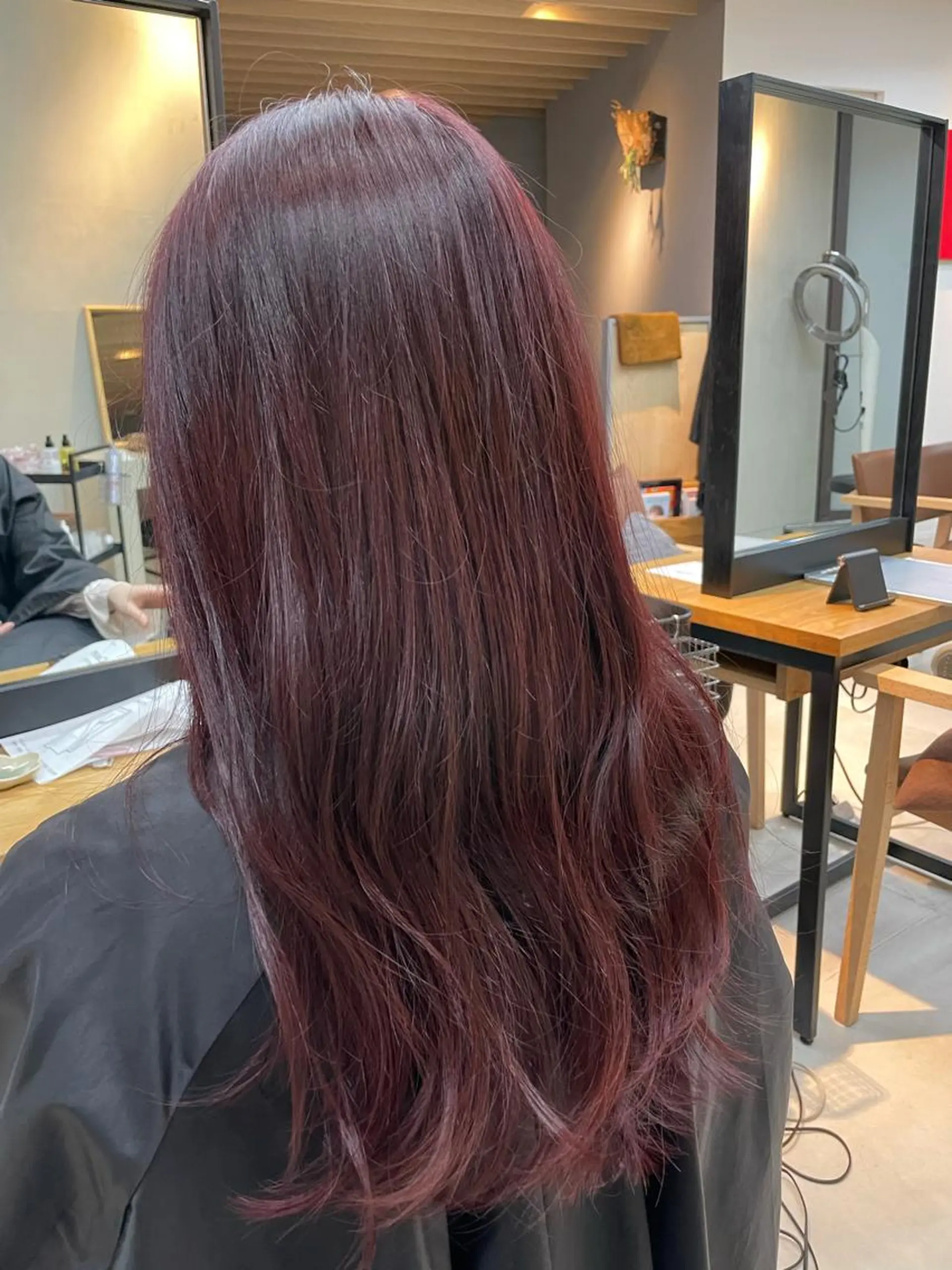 ロング カラー レッドカラー mee.表参道所属・ボブ/ショート /パーマ/shinのヘアスタイル