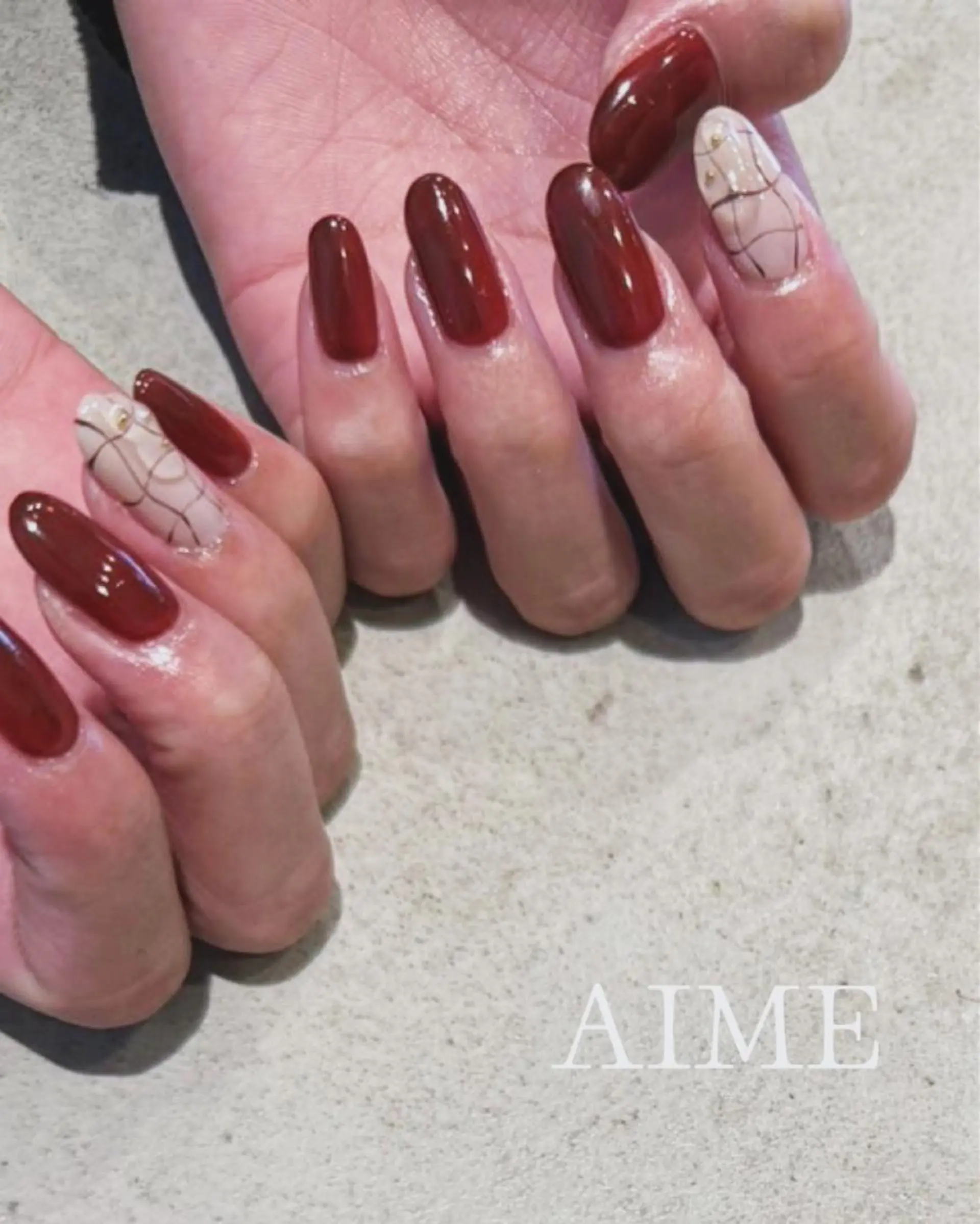 ネイル アートネイル ハンドネイル AIME （momo）のネイルデザイン