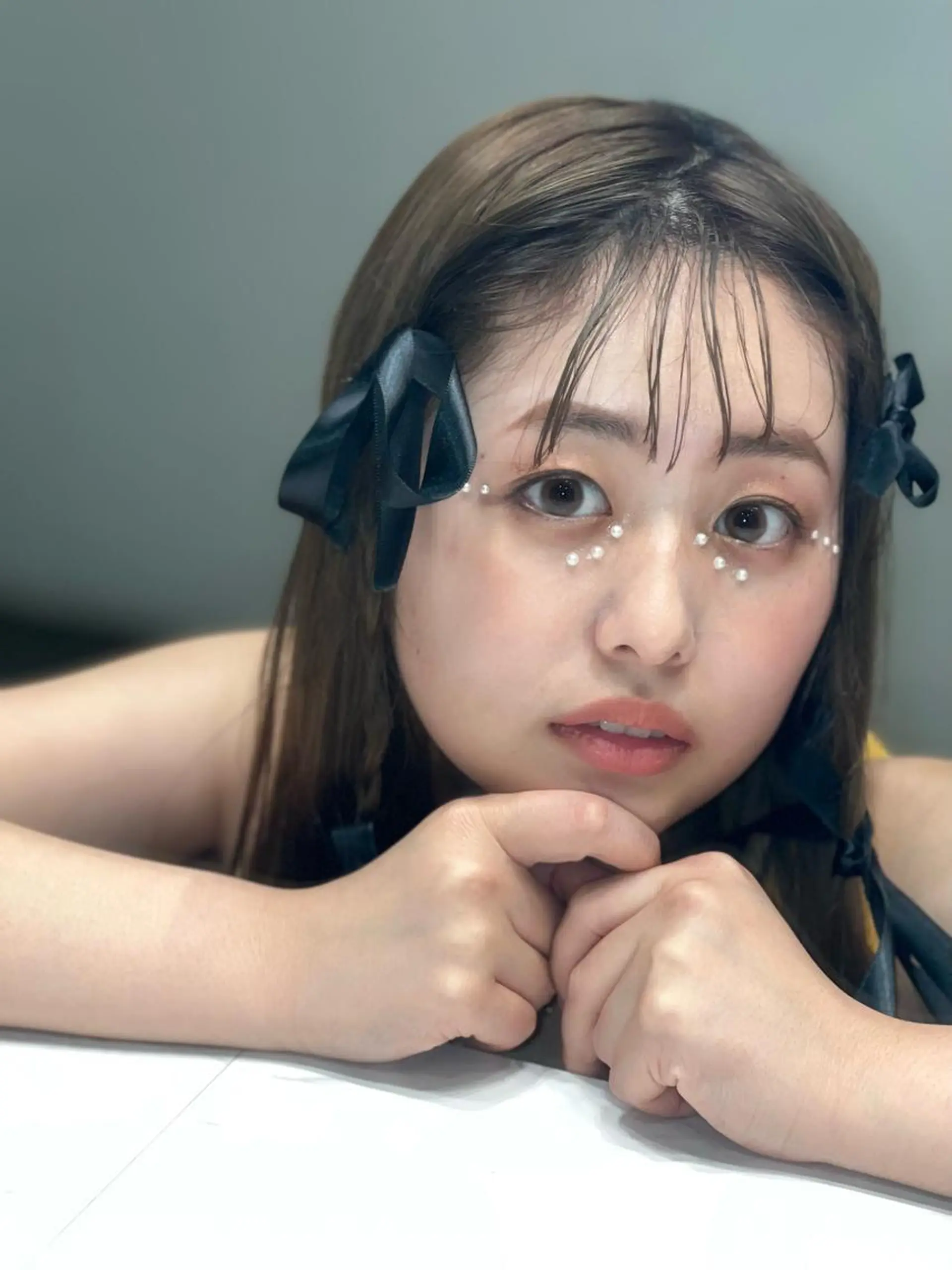 ロング カラー ブリーチ ダブルカラー ヘアカラー ROBBY所属・松井美樹/似合わせ ガーリー・韓国のヘアスタイル