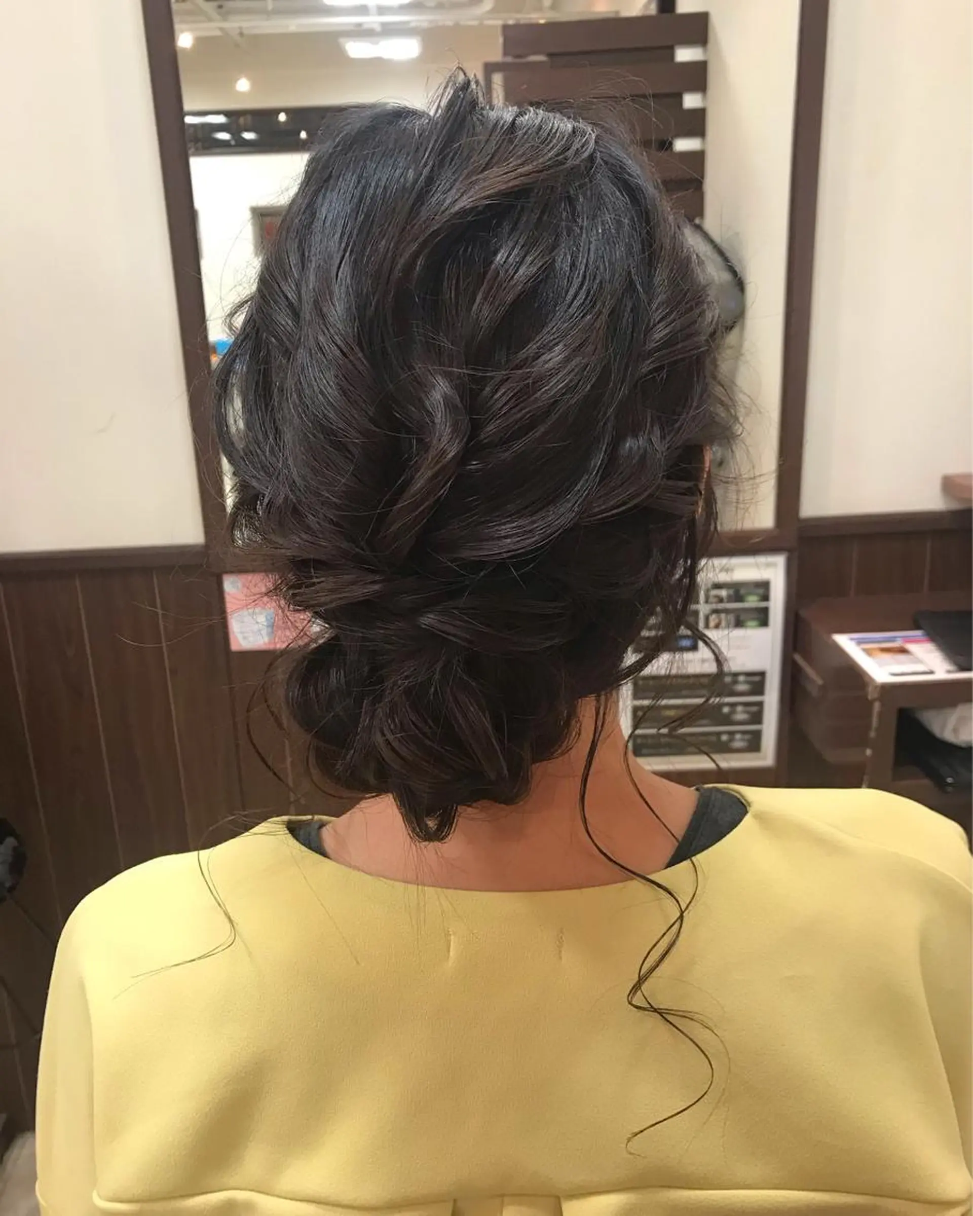 セミロング ヘアアレンジ 浴衣 林 瑠夏のヘアスタイル