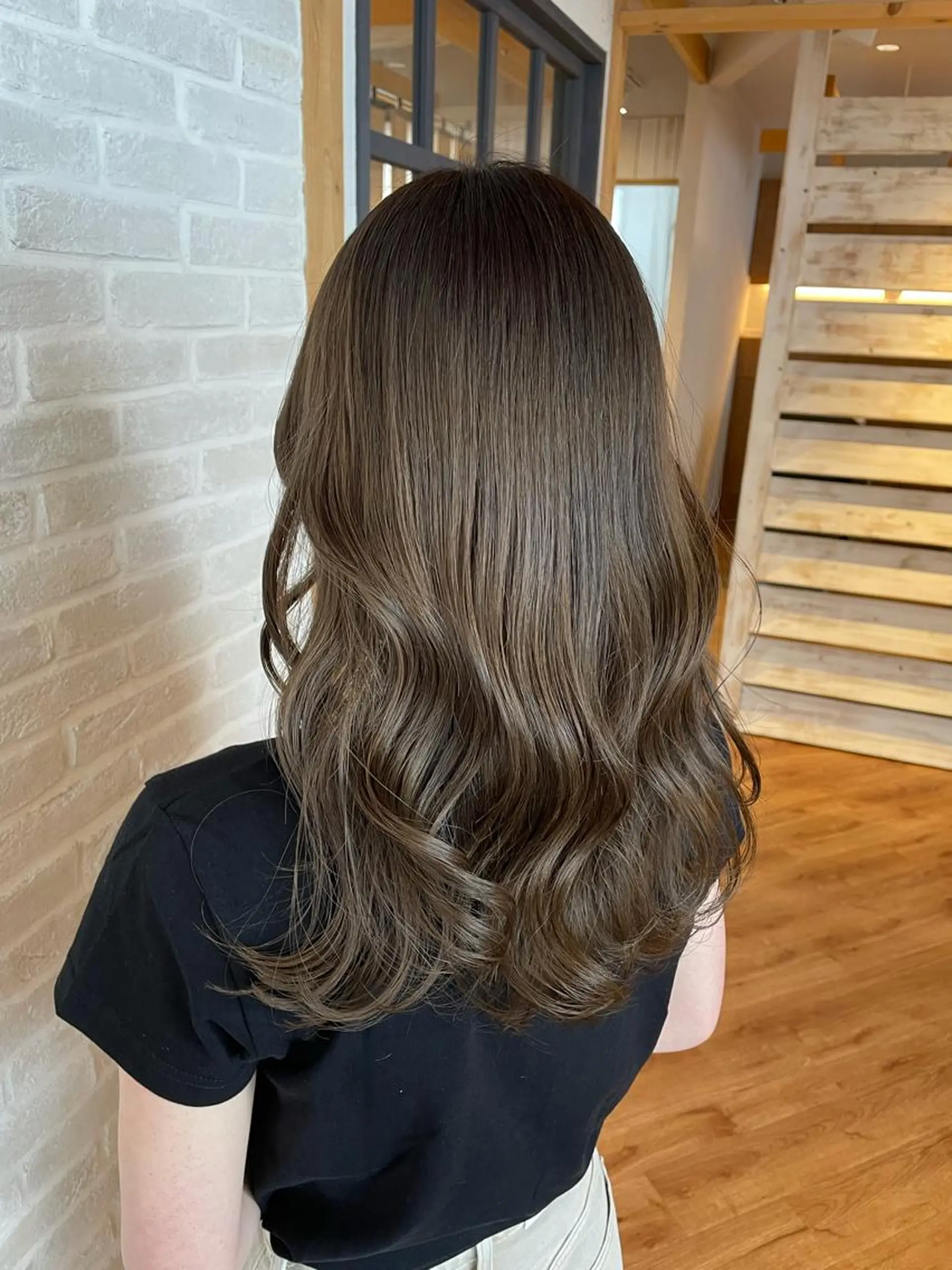 セミロング カット ヘアカラー 縮毛矯正 トリートメント little×PORTO三宮所属・🧡/艶髪/桑原 拓也/ショート/🧡のヘアスタイル