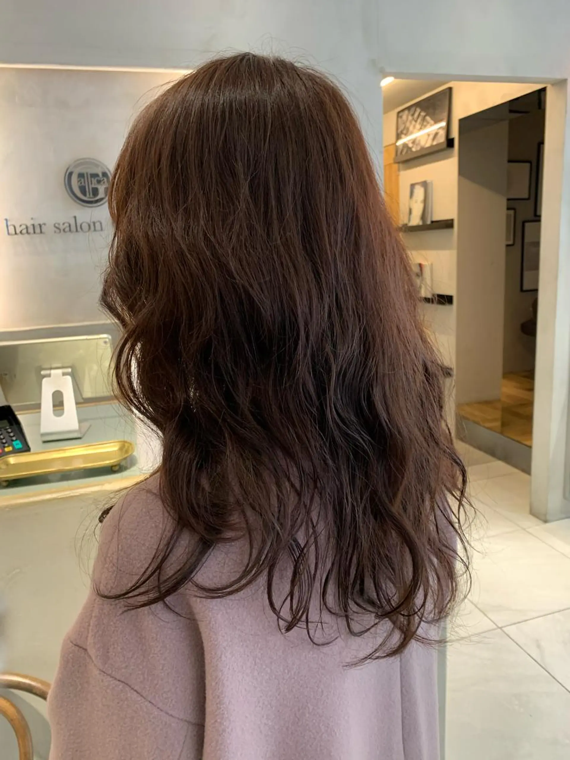 カラー ラベンダー/レイヤー スタイル🤎mamiのヘアスタイル