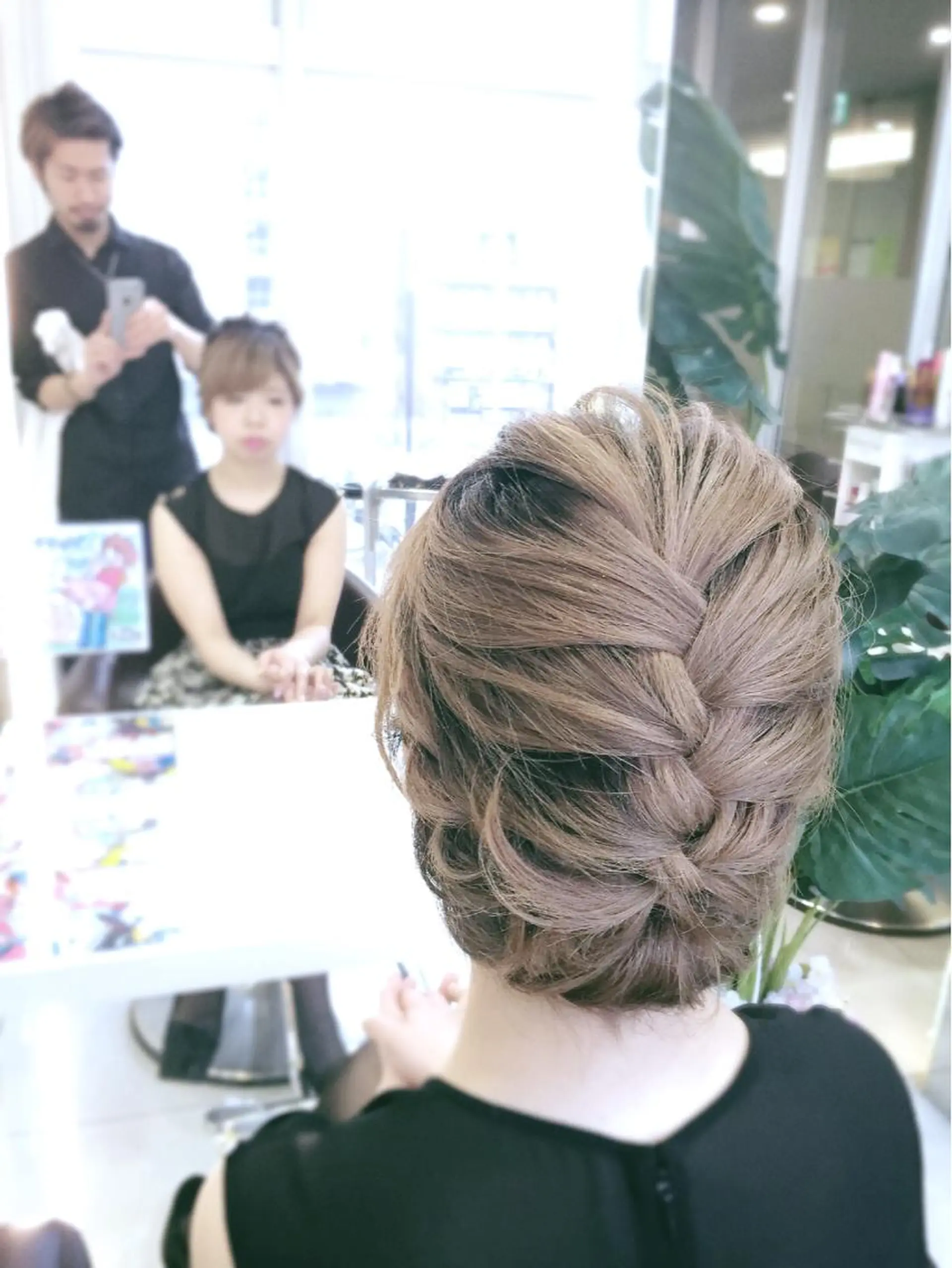 ミディアム ヘアアレンジ 松本 明日可のヘアスタイル