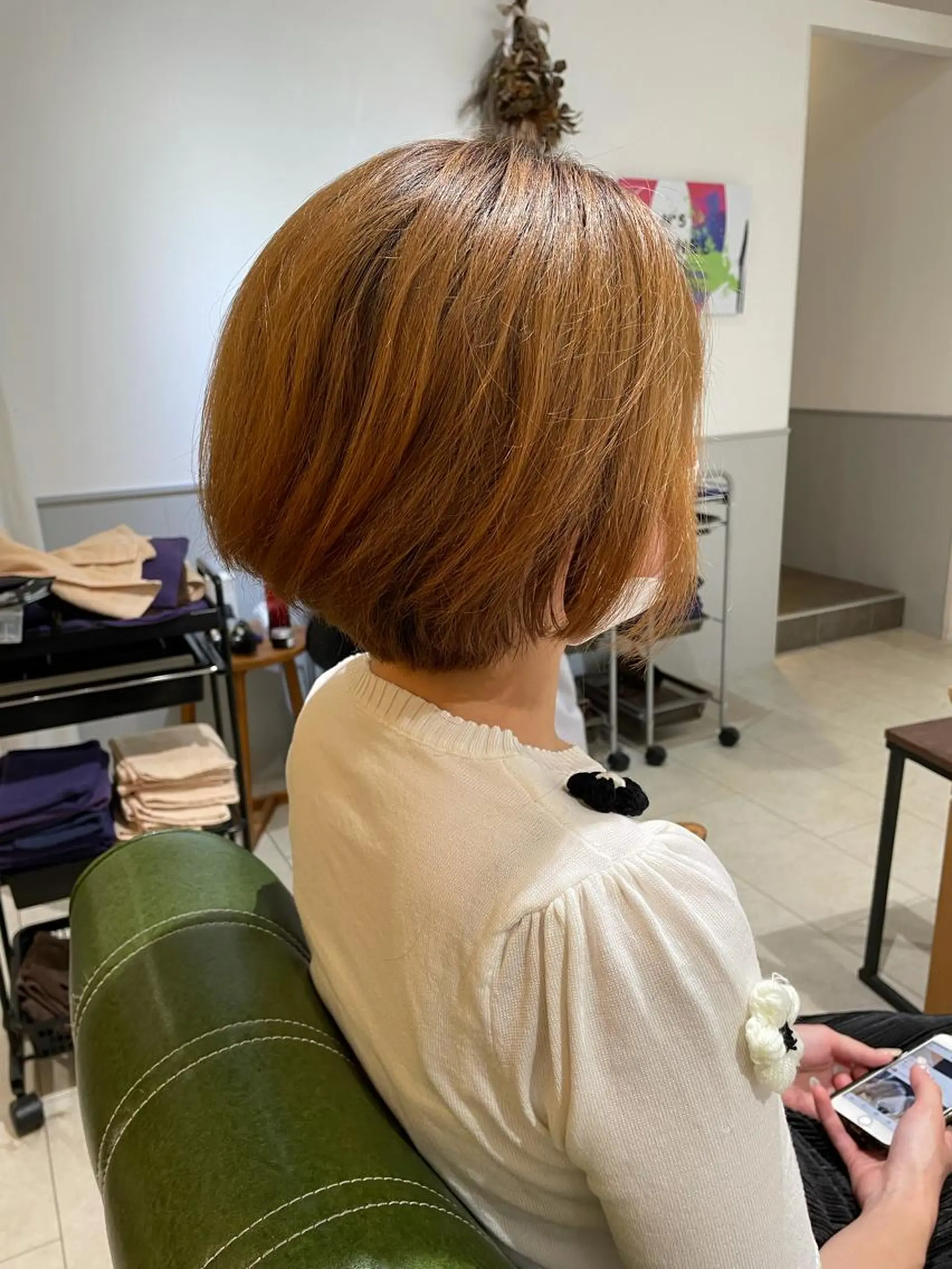 ショート カラー ヘアカラー トリートメント 過去一の柔髪ヘア 🌿IVYjoureのヘアスタイル