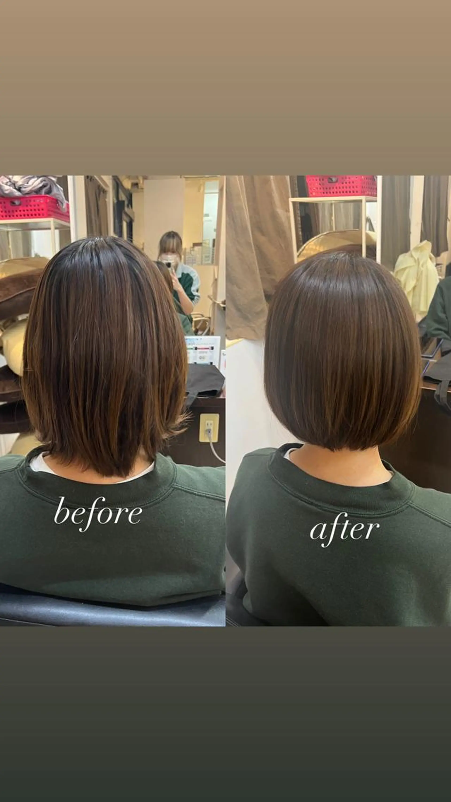 ショート ボブ 大人女性ぼかし メンズ強化🦙平作のヘアスタイル