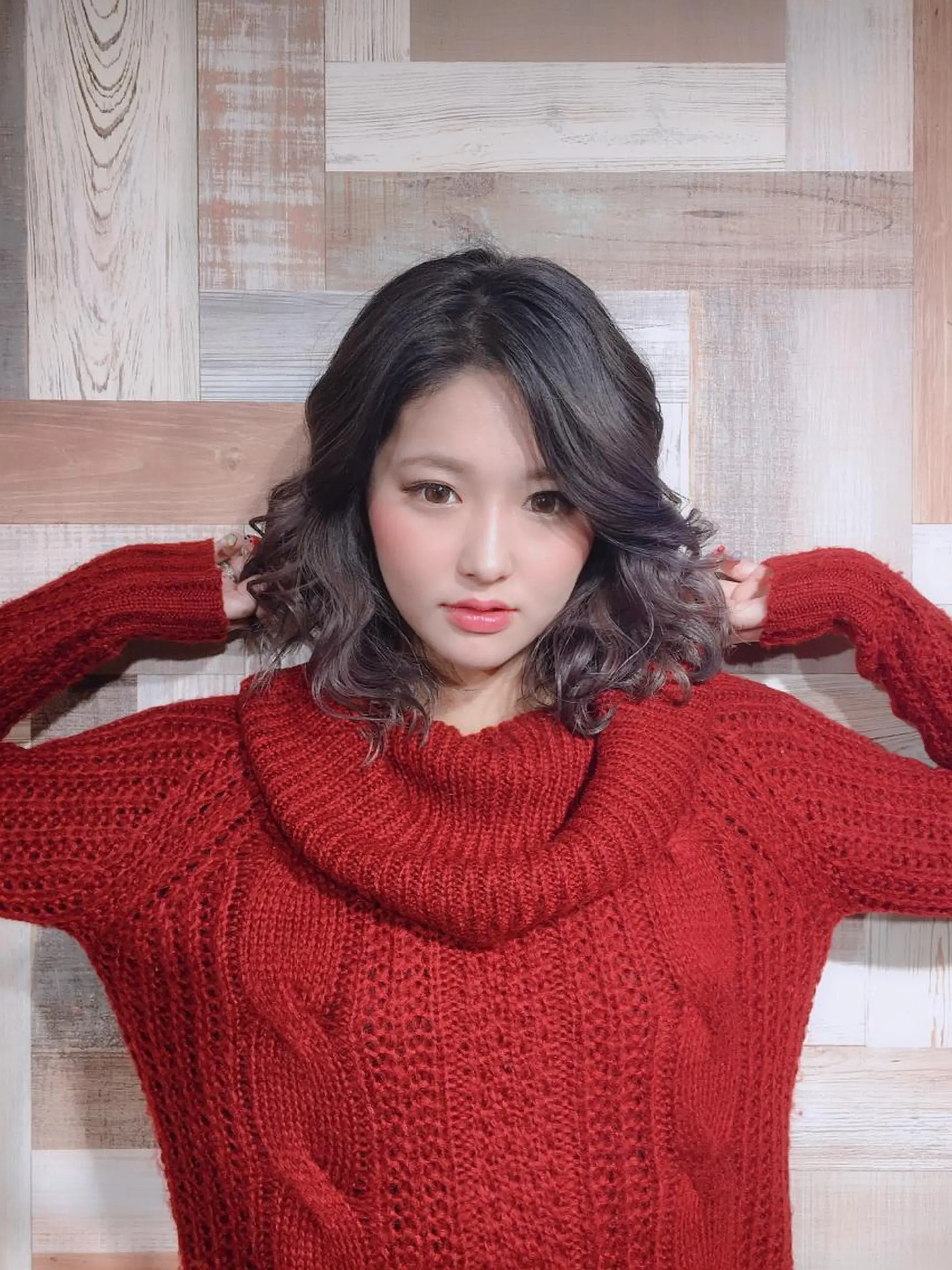 セミロング カラー パルーザ代表👑 YUYAのヘアスタイル