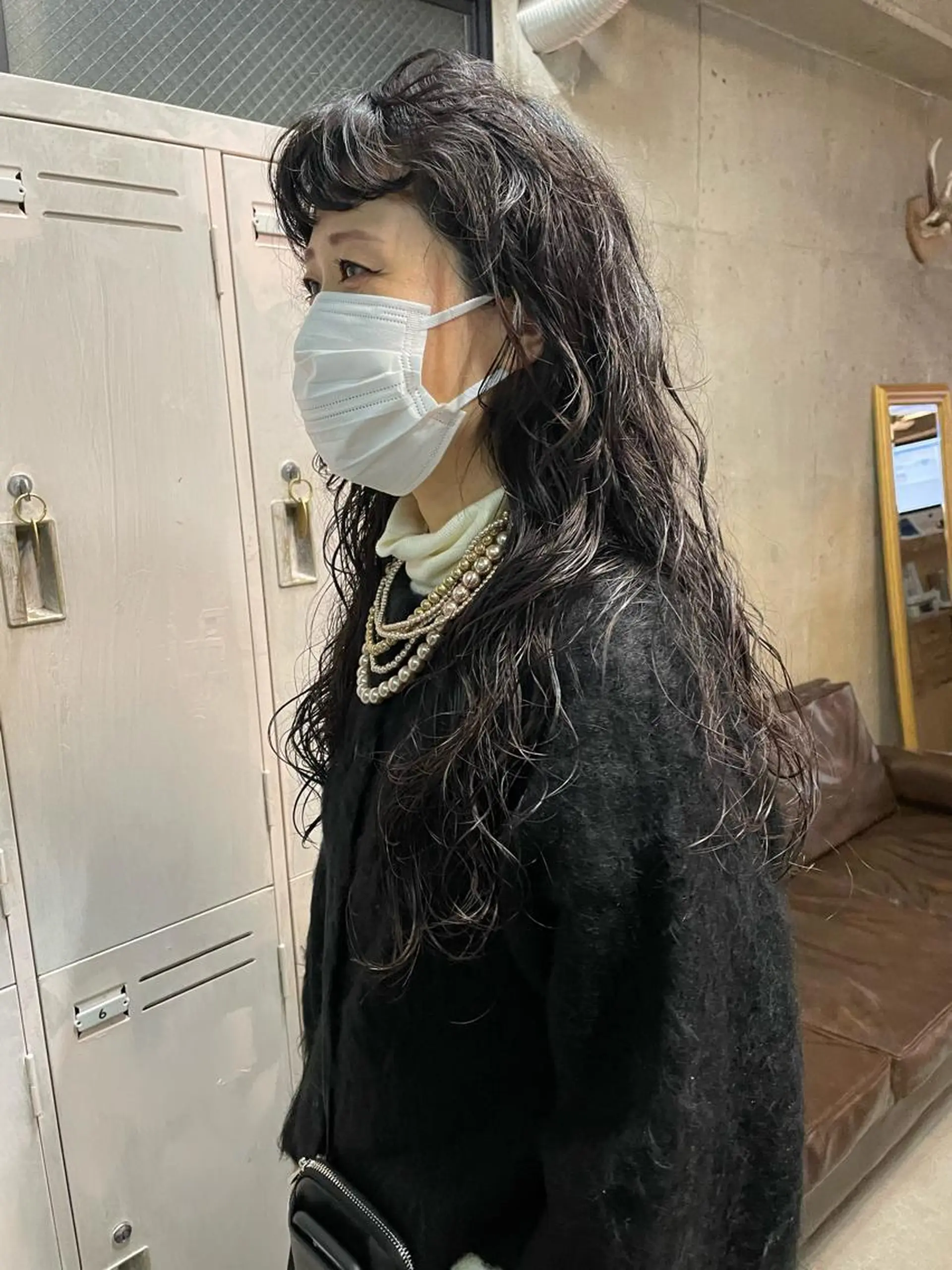 ロング パーマ パーマ/レイヤー 岩山丈一郎のヘアスタイル