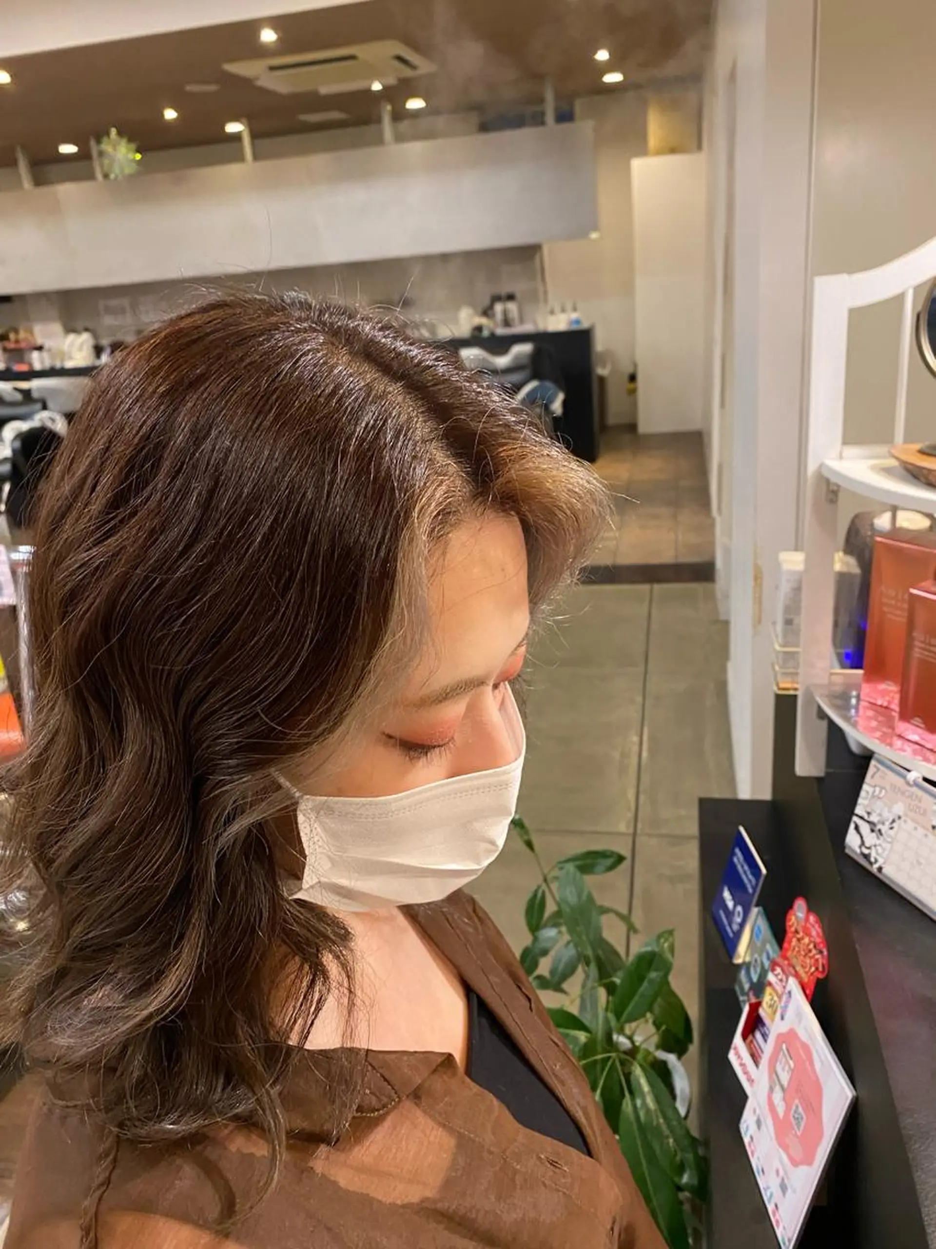 ミディアム カラー ミストバング  フェイスフレーミング 合志宗真/店長 /新規指名No.1のヘアスタイル