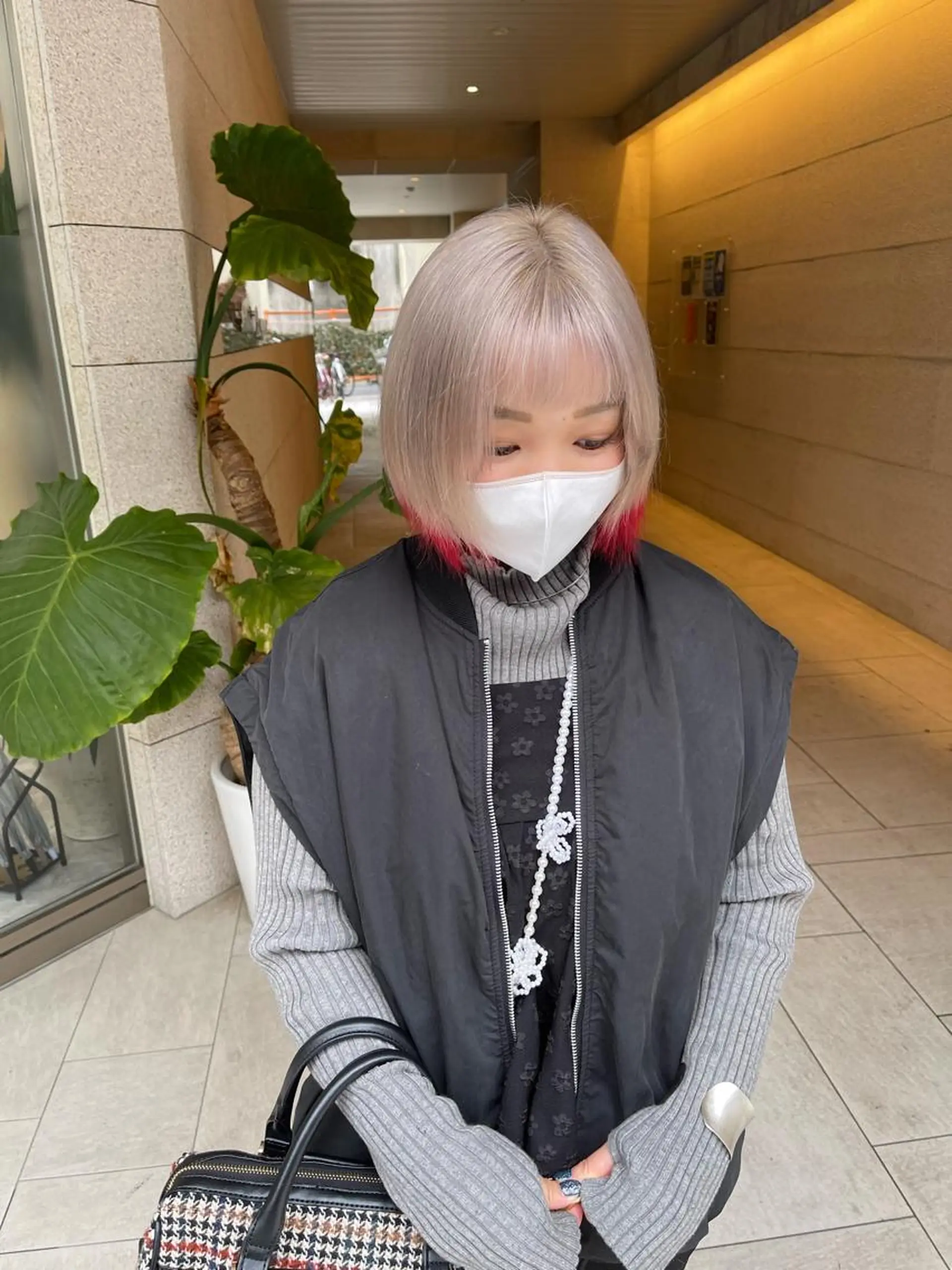 ショート ヘアカラー SALOWIN梅田茶屋町North店所属・福山 晴香のヘアスタイル