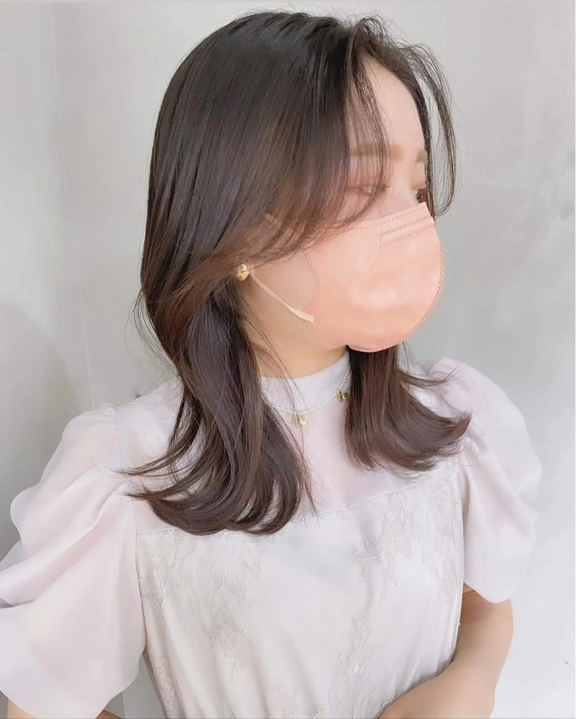 ミディアム カット ヘアカラー トリートメント 韓国風/髪質改善 赤み消し✨junkiのヘアスタイル