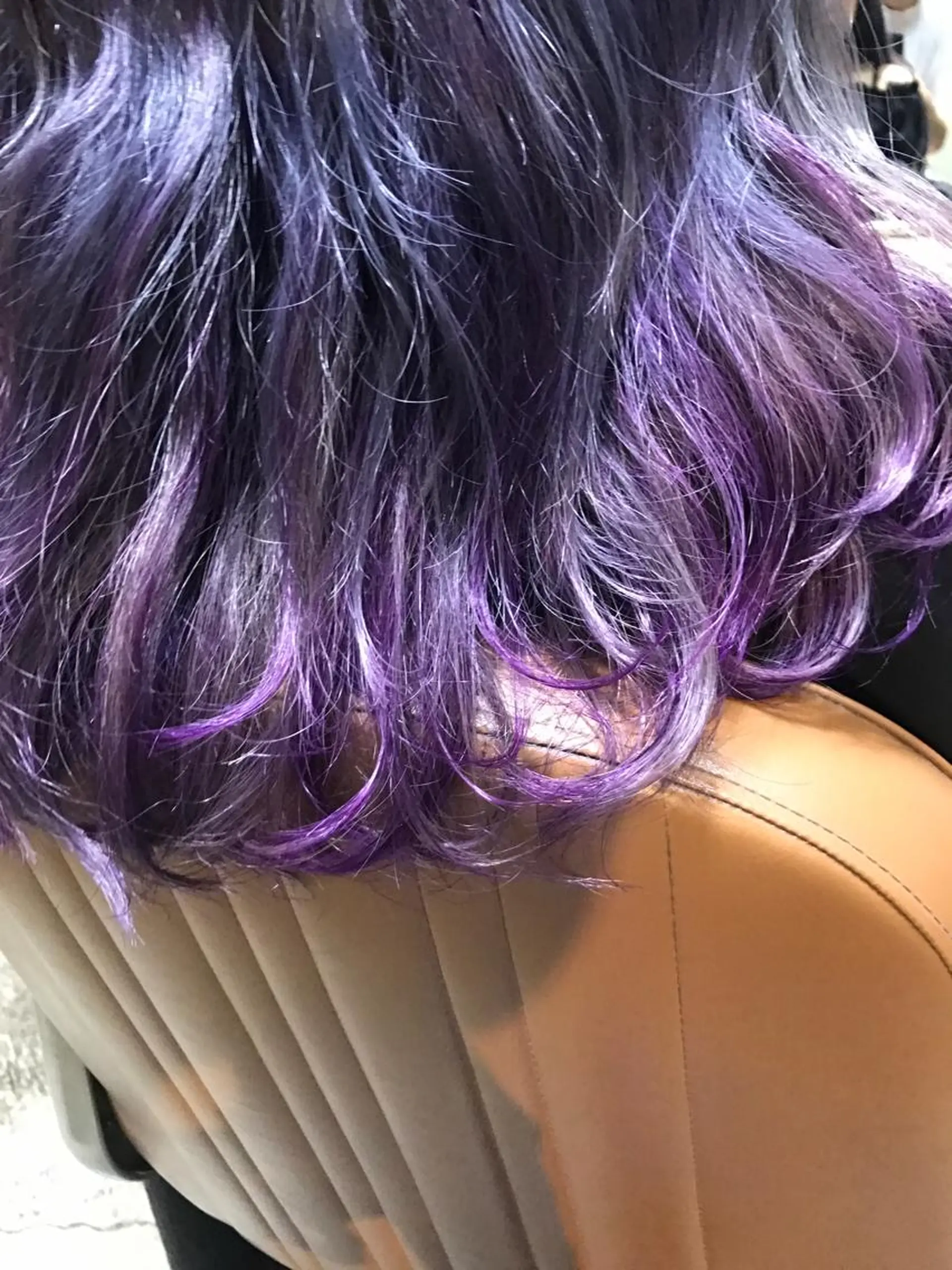 ショート カラー パーマ ヘアアレンジ メンズ キッズ ネイル マツエク・マツパ ダブルカラー パープルカラー パープル サロンドミルク 原宿のヘアスタイル