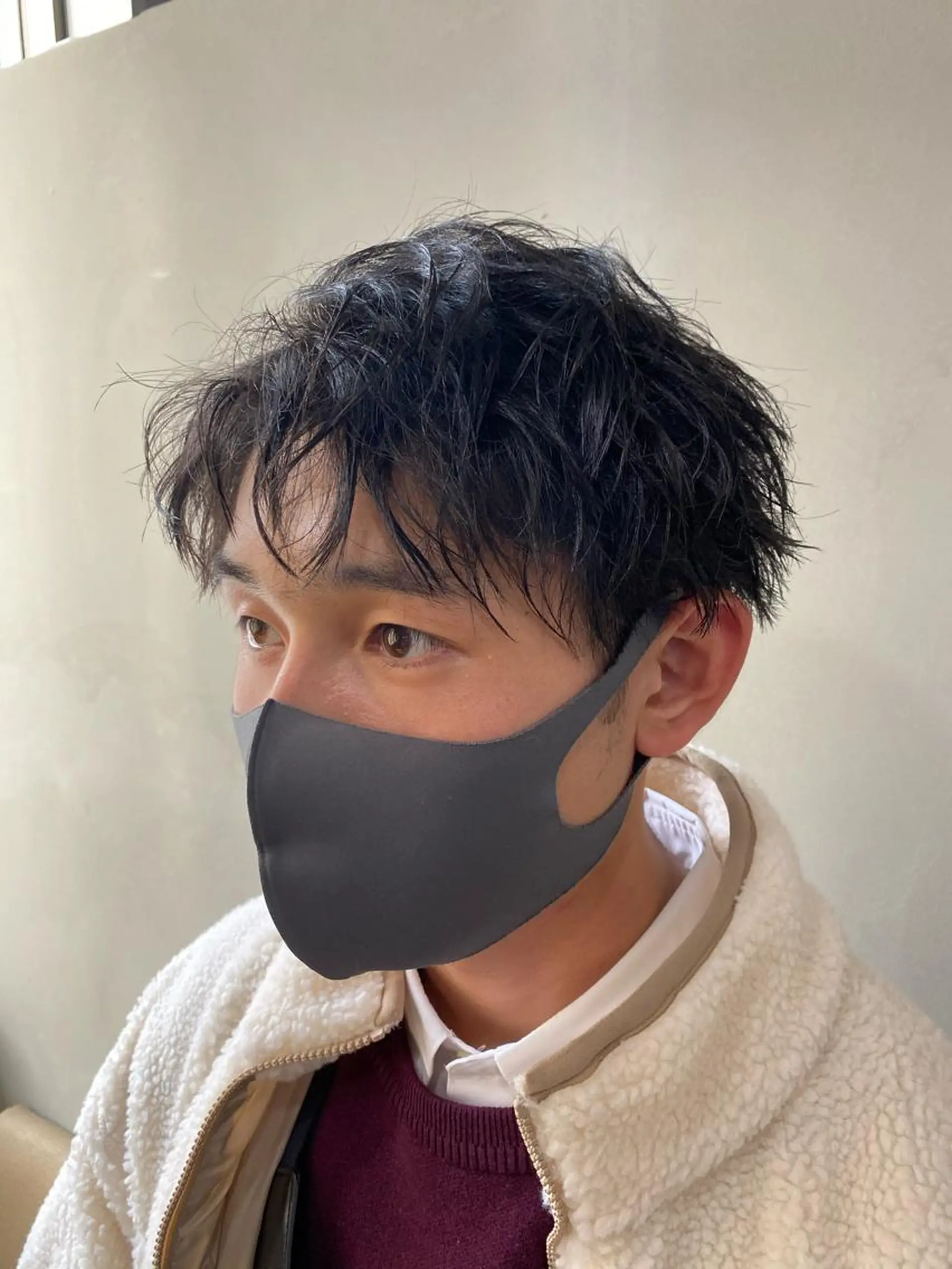 ショート メンズ センターパート マッシュ men’s salon Gaudi梅田茶屋町店所属・寳泉 章弘のヘアスタイル