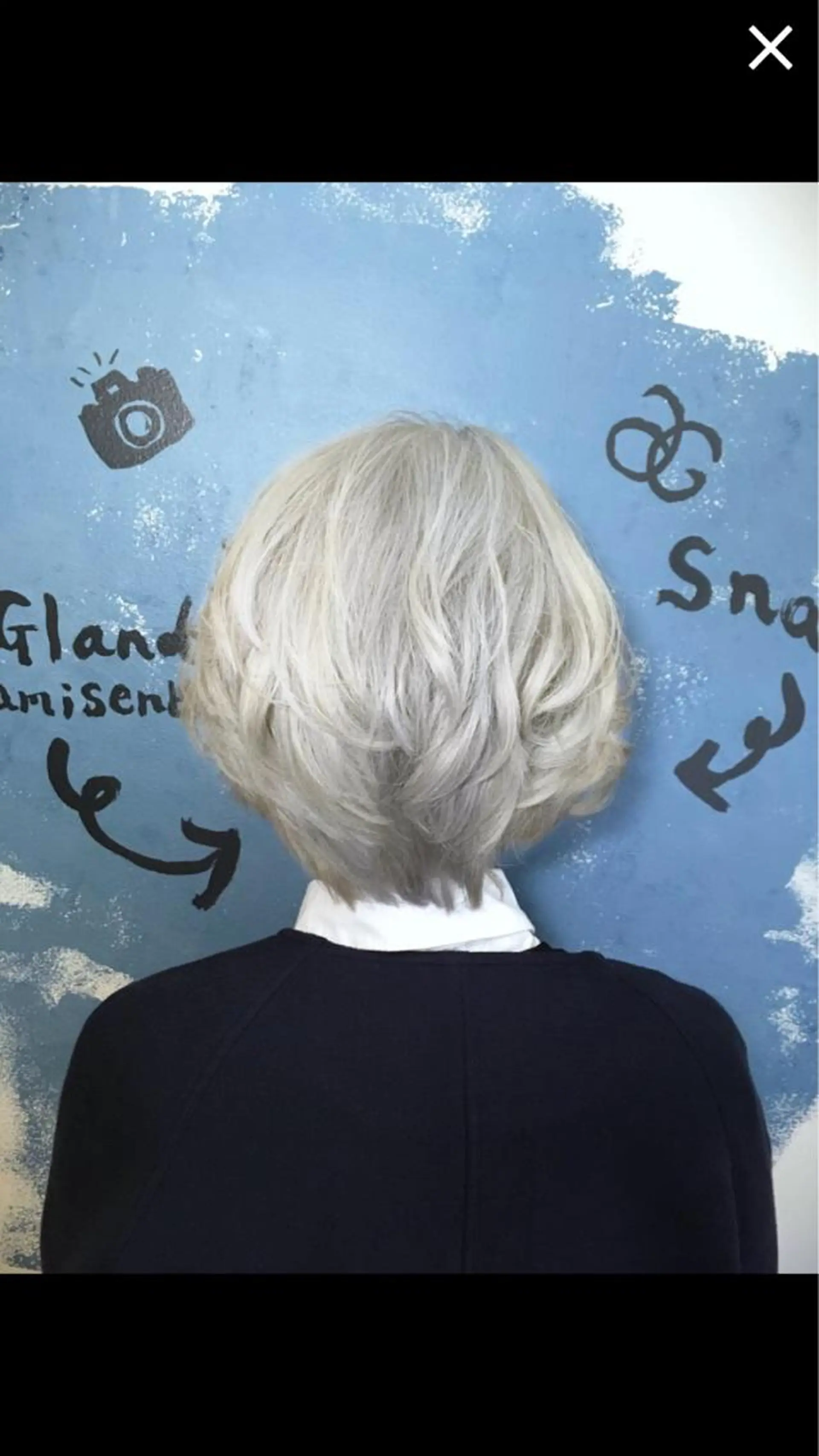 ショート カラー ヘアアレンジ アッシュ シルバー シルバーアッシュ ace share salon所属・桑原 祥のヘアスタイル