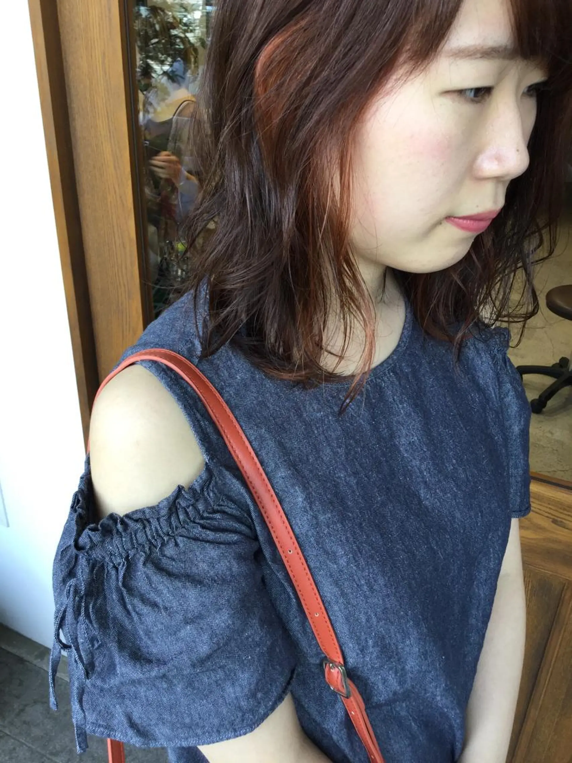 セミロング カラー ヘアアレンジ glad hairのヘアスタイル