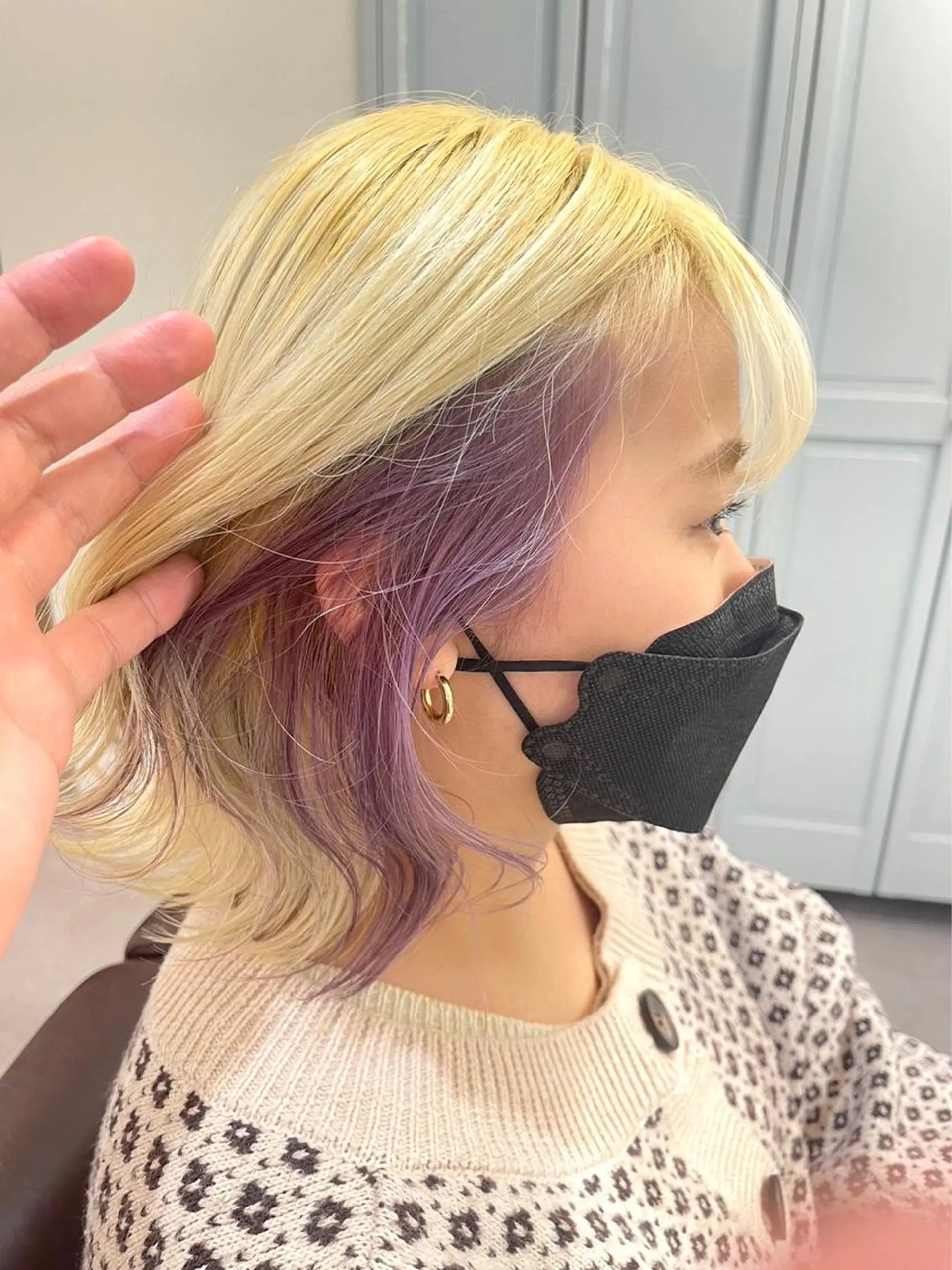 カラー イヤリングカラー ブリーチ/パーマ特化 / Miyuki🎨のヘアスタイル