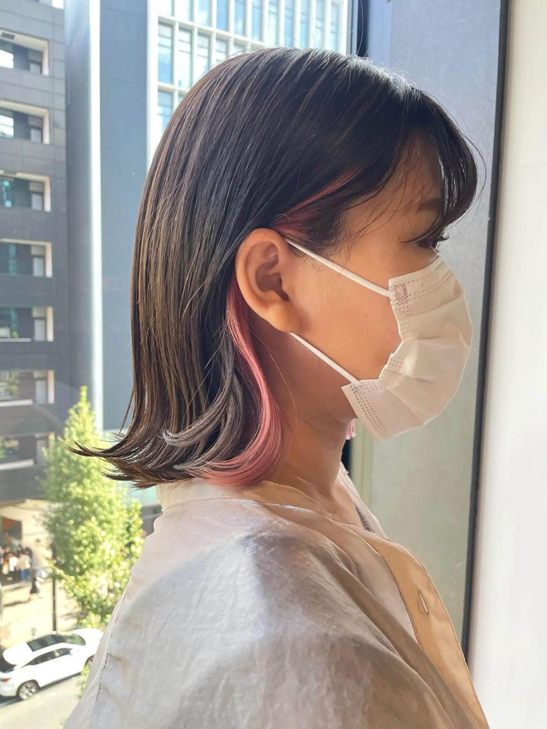 ショート カラー インナーカラー ブリーチ👩‍🦳/ ‪✂︎MANAMIのヘアスタイル