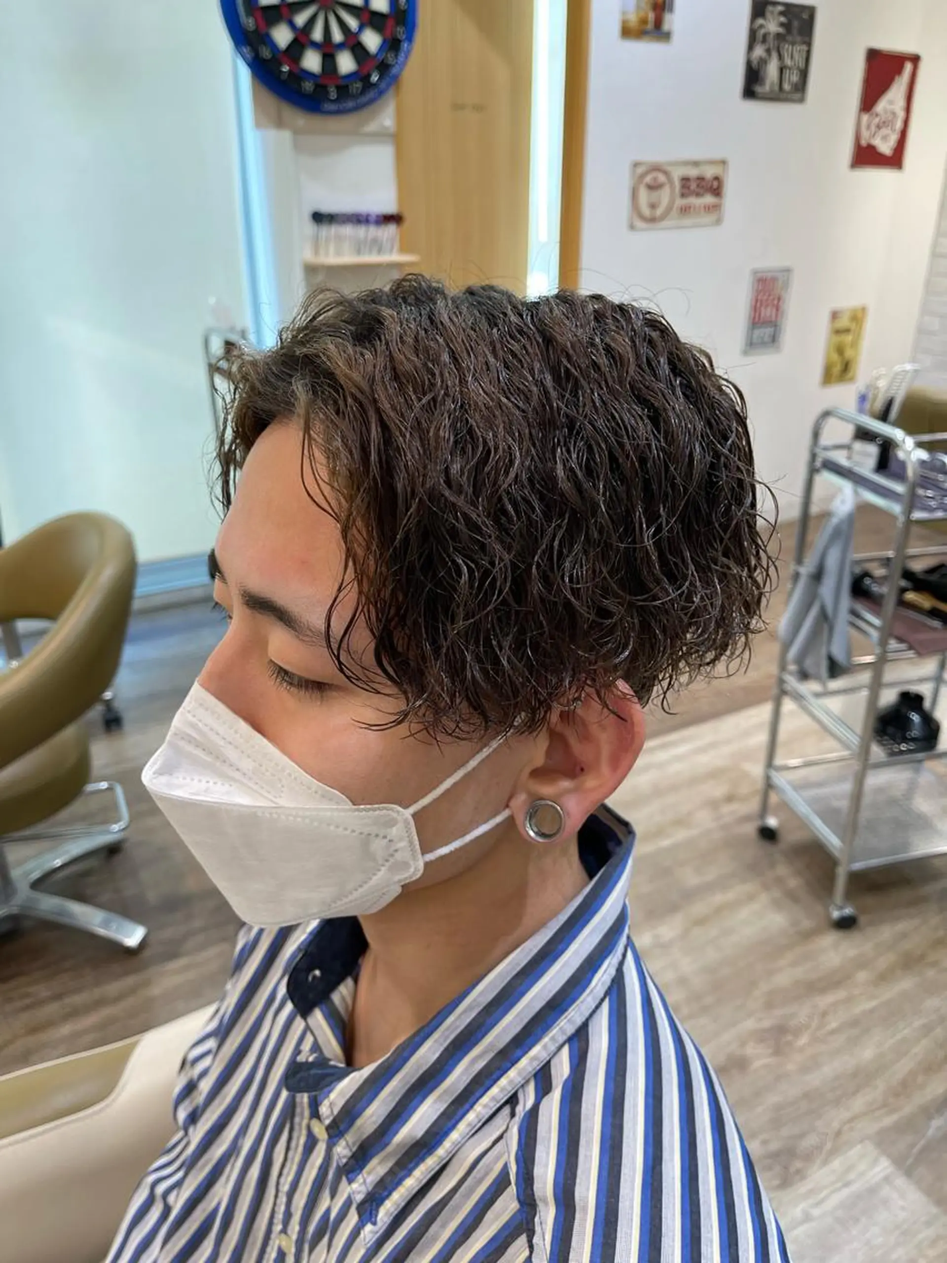 パーマ メンズ カット パーマ メンズパーマ 北原寿樹のヘアスタイル
