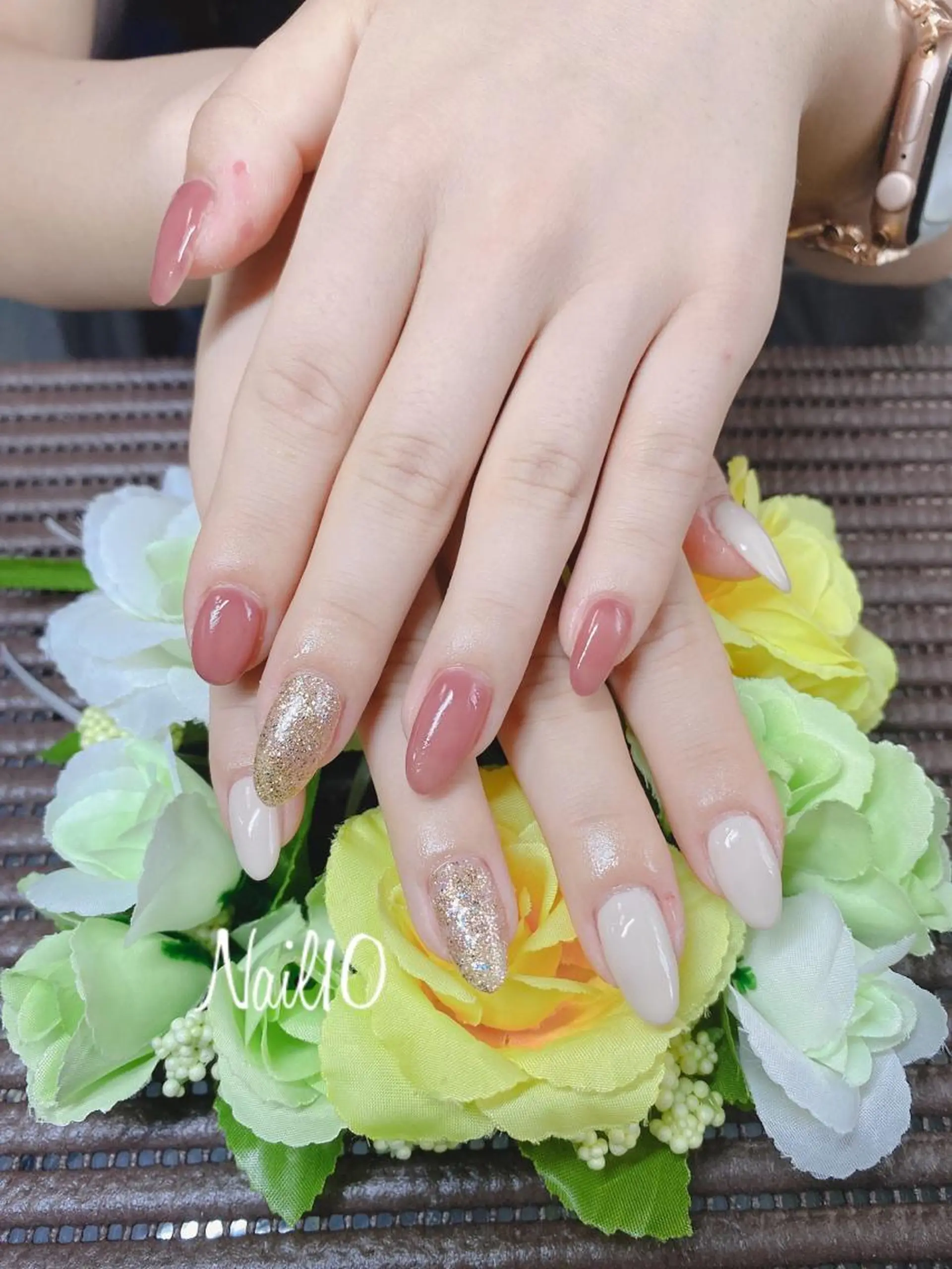 ネイル ラメ(グリッター) ラメグラデーション Nail10 Kakoのネイルデザイン