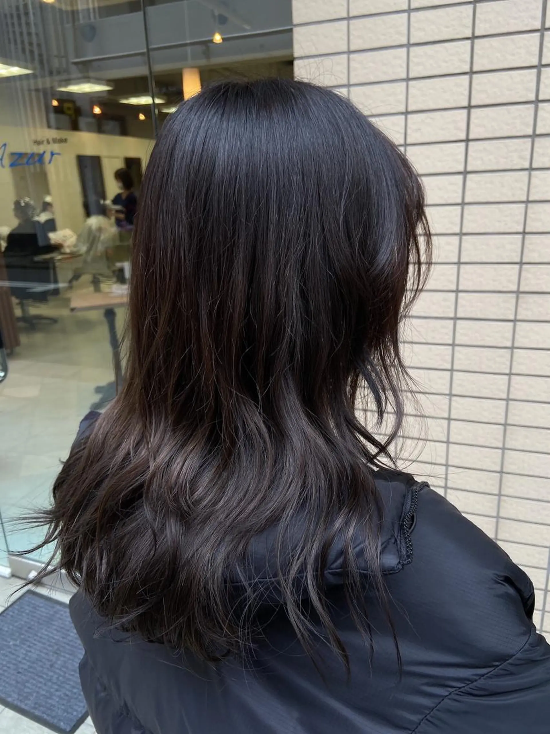 ロング カラー ブリーチ ブルーカラー ブリーチなしカラー ヘアカラー トリートメント 菊地 美憂のヘアスタイル