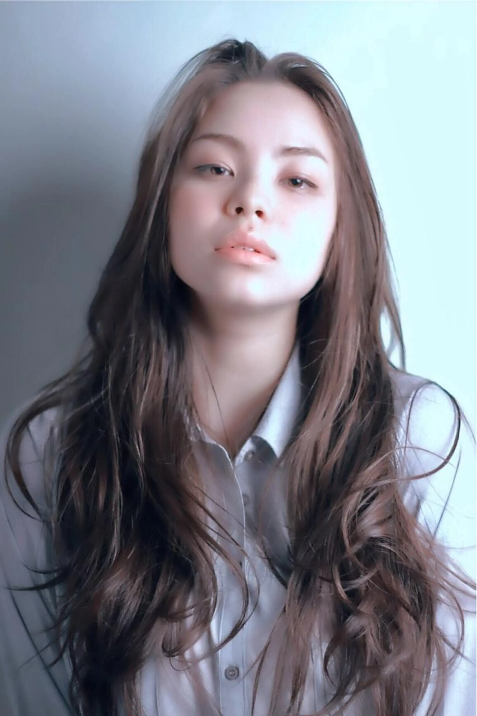 ロング カラー アッシュ カット ヘアカラー トリートメント 川間 将彦のヘアスタイル