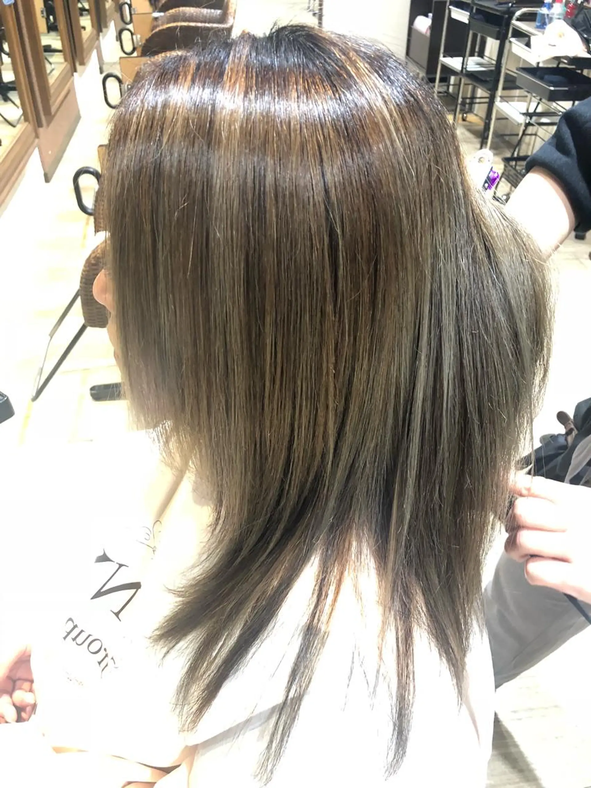 ロング ハイライト 縮毛矯正/髪質改善 主税巧一のヘアスタイル