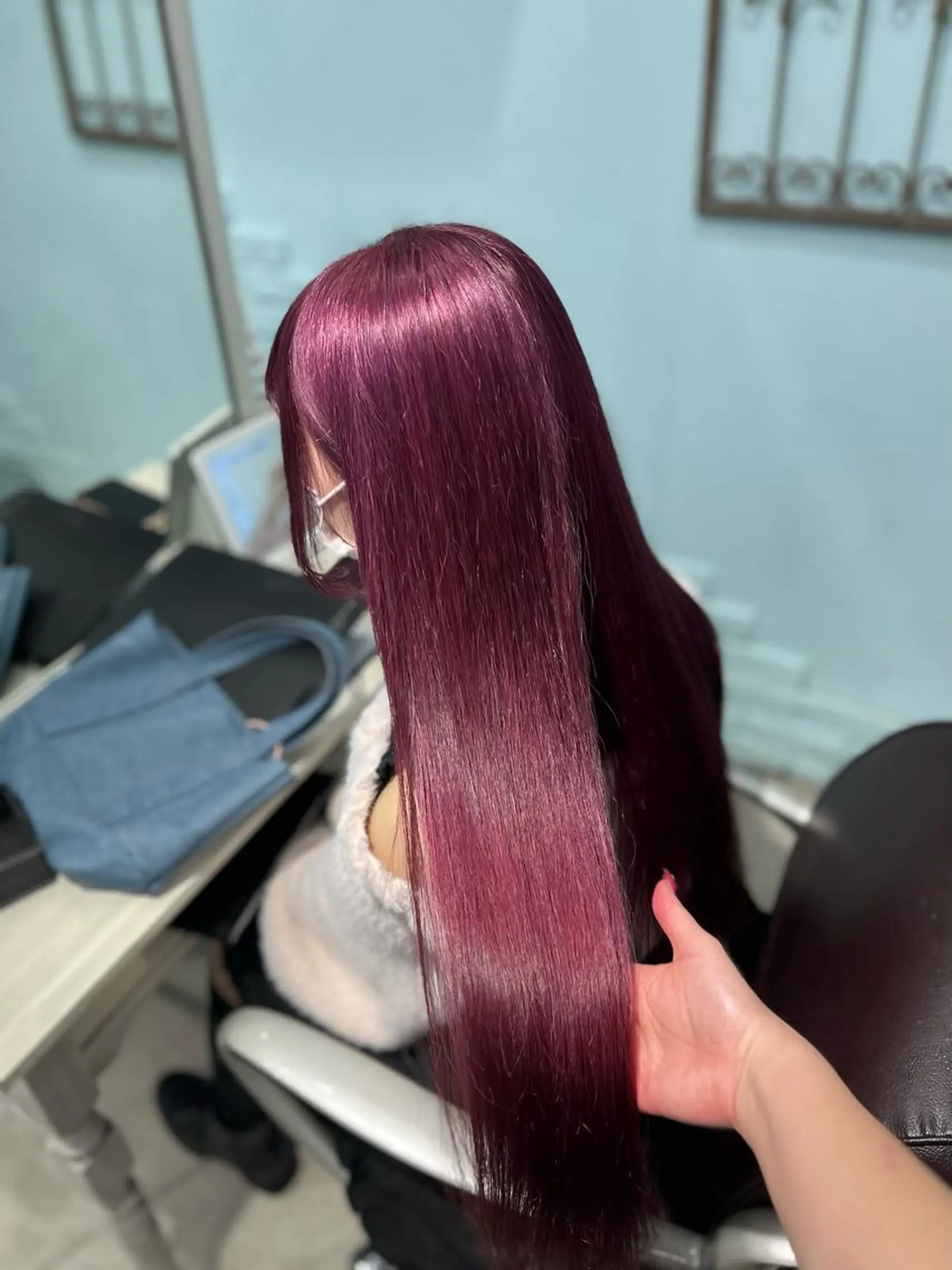 ロング カラー ヘアアレンジ ヘアカラー トリートメント ヘアセット 🩶【推しハイトーン 】yuzu🩶のヘアスタイル