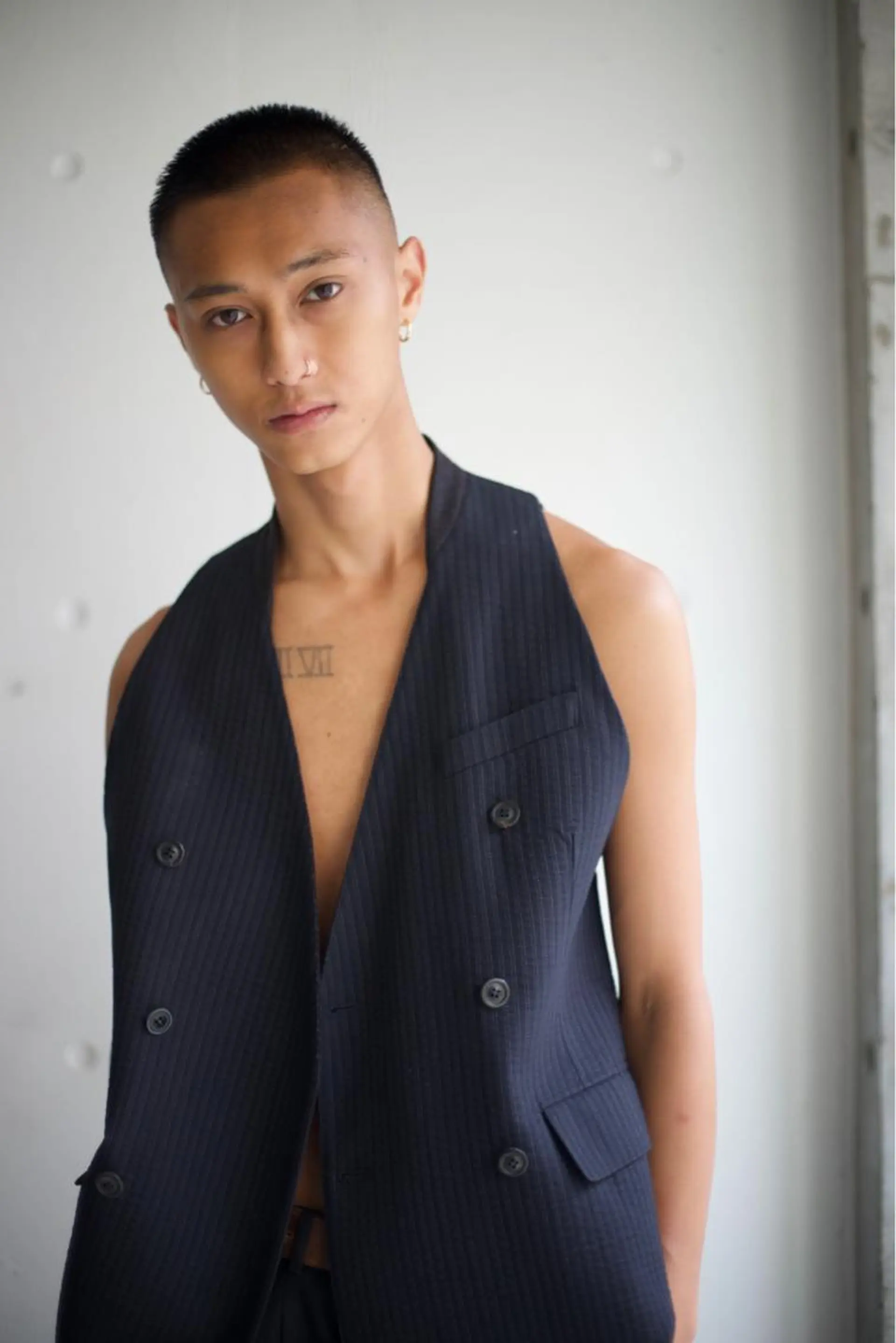 メンズ ボウズ フェードカット 刈り上げ 🌈圧倒的デザイン パーマ　関和希のヘアスタイル