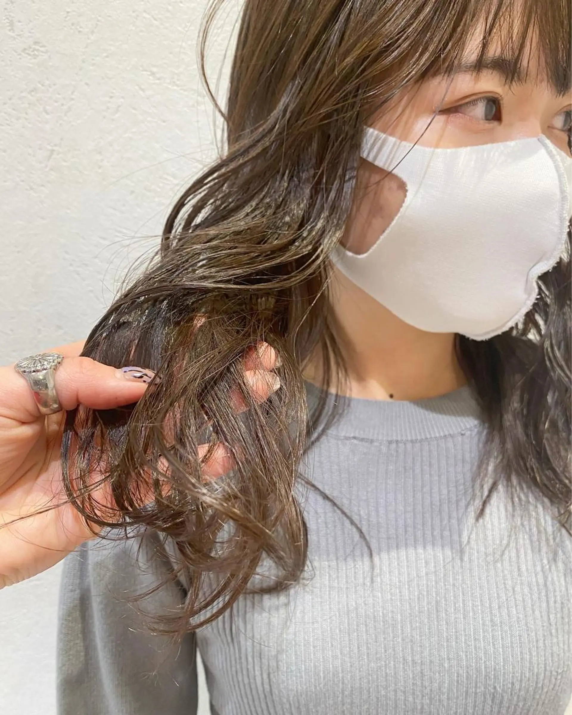 セミロング カラー ヘアアレンジ ヘアカラー トリートメント ヘッドスパ パーマ指名No1 /namiのヘアスタイル