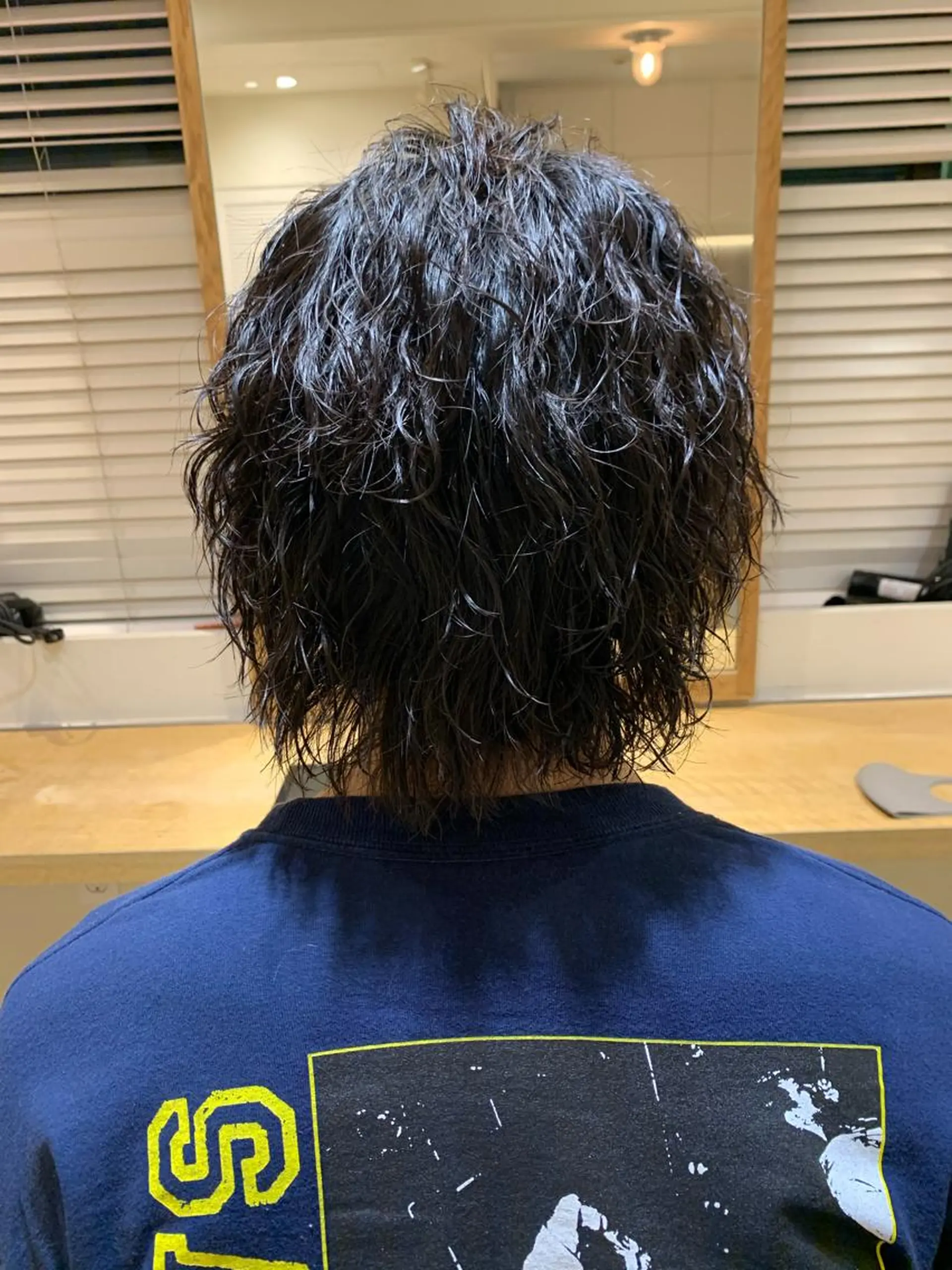 ミディアム ミディアムパーマ カット パーマ 渋谷ハイトーン/ デザインカラー阿部のヘアスタイル