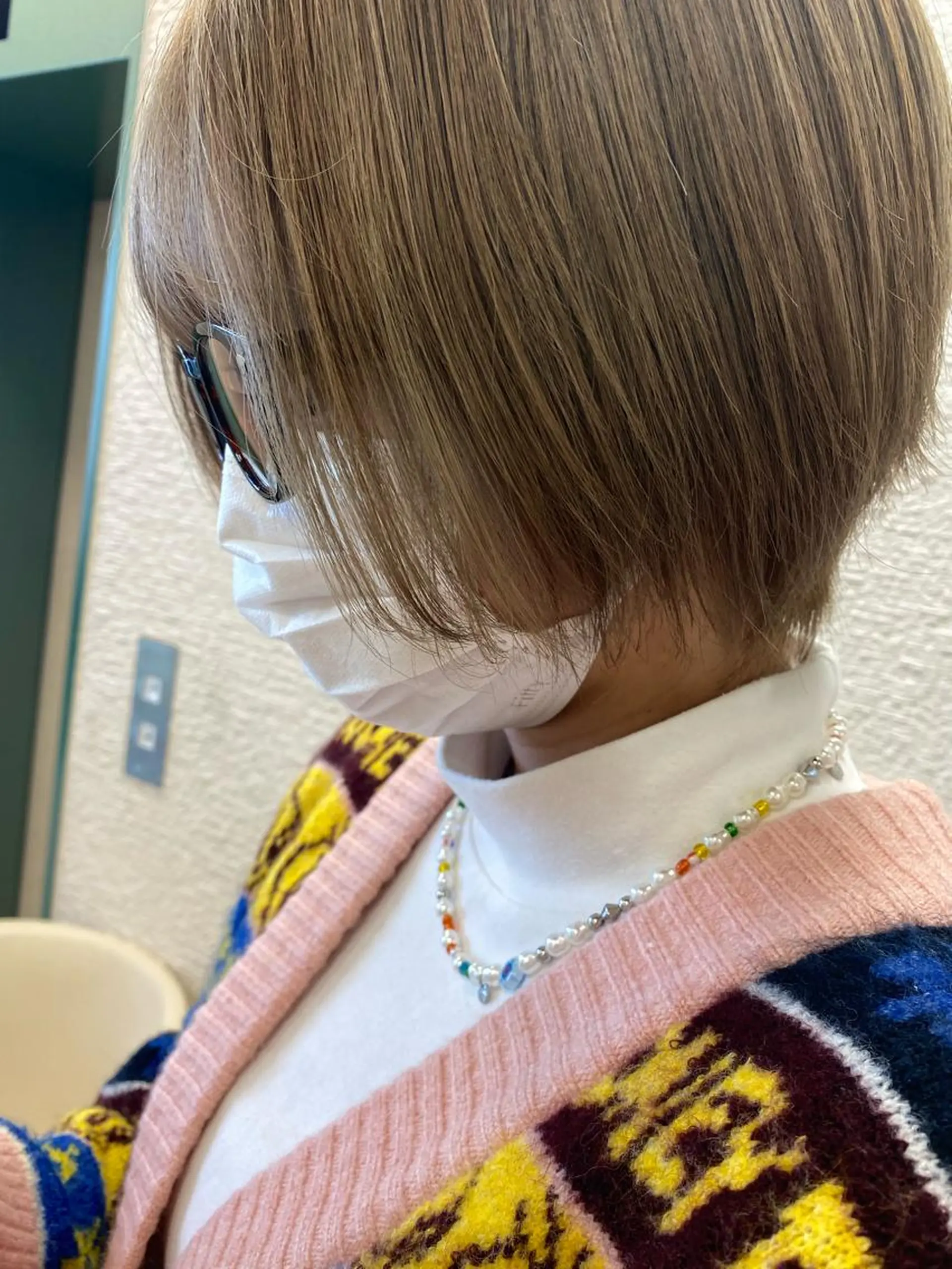 ショート カラー ハイトーン/ウルフ /レイヤー/坂野幸伸のヘアスタイル